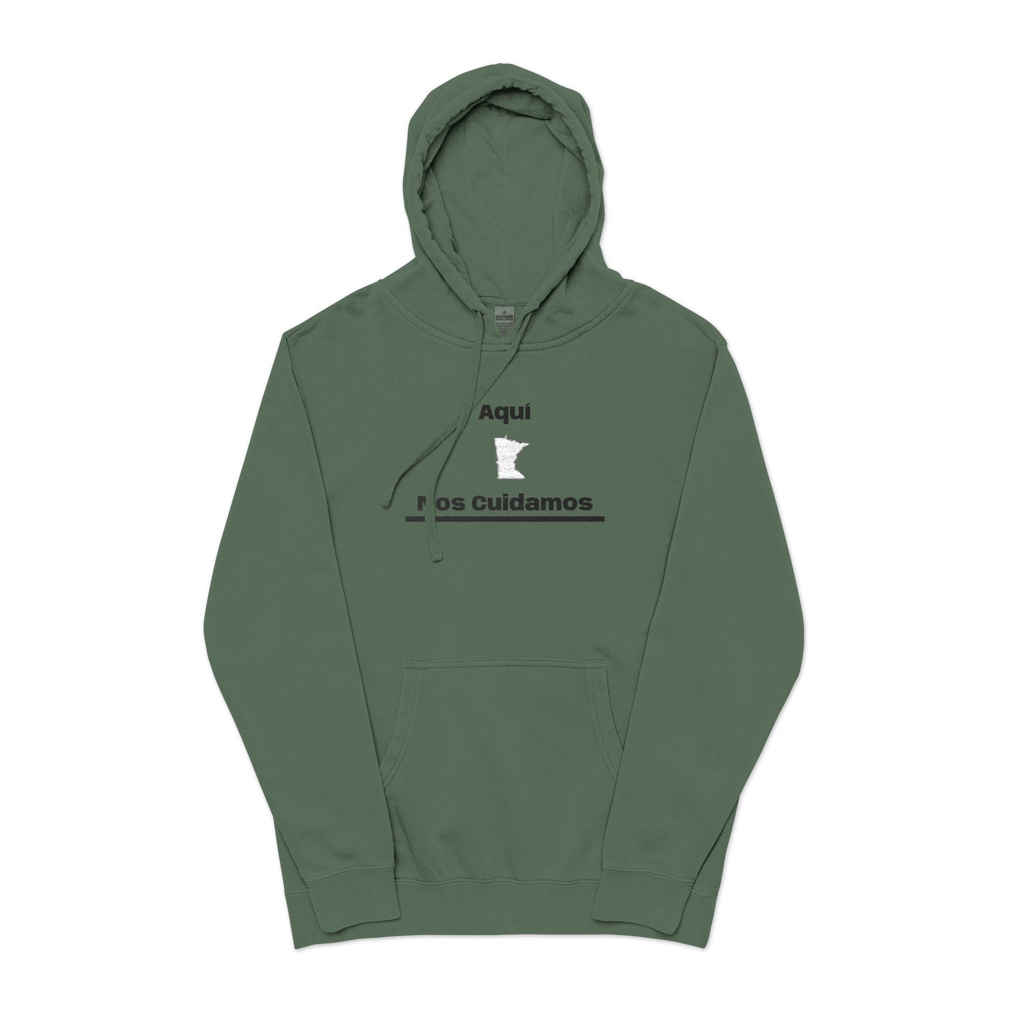Minnesota "Aquí Nos Cuidamos" | State Hoodie, Minimal Design