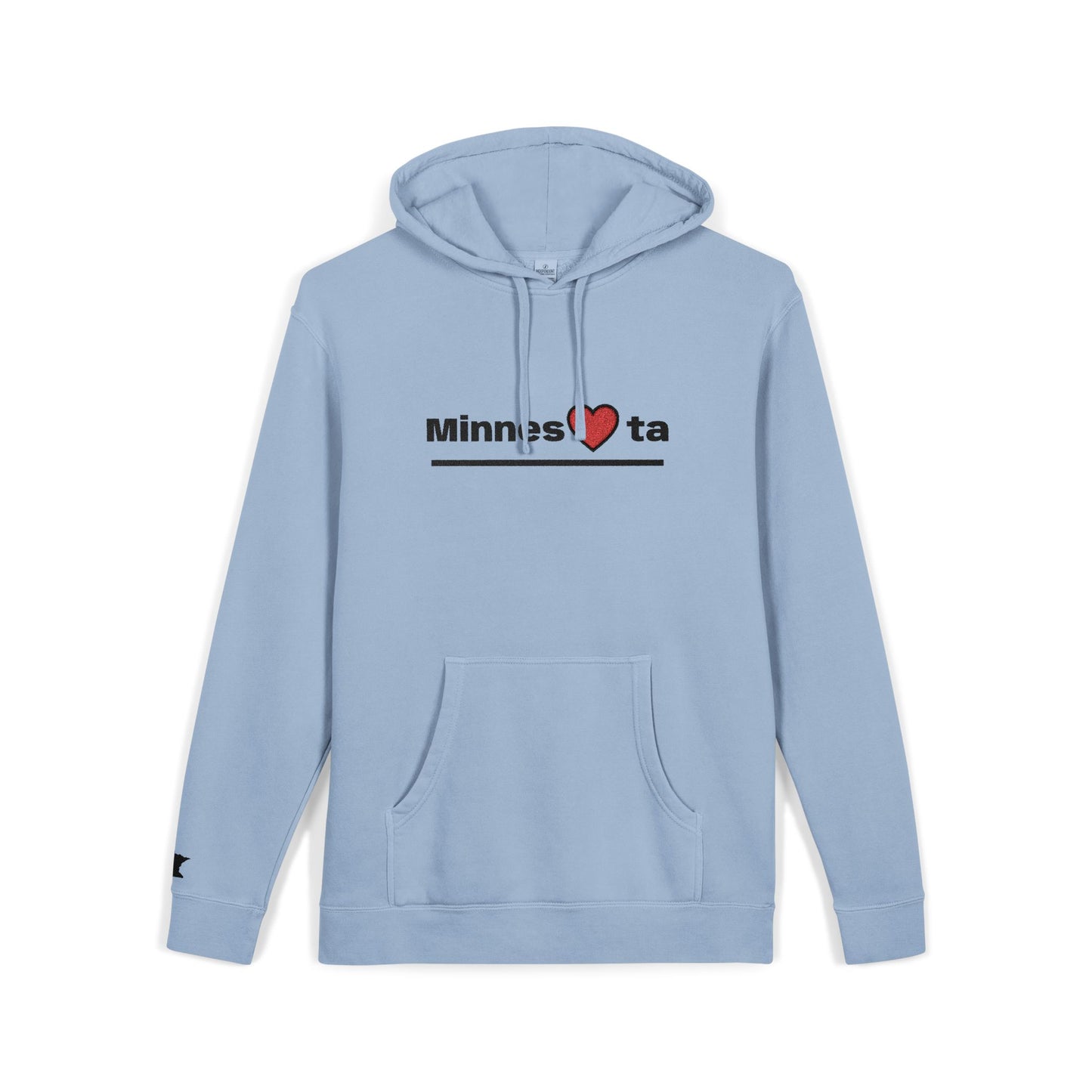 Minnesota Heart Hoodie | State Pride Hoodie, Minimal Design