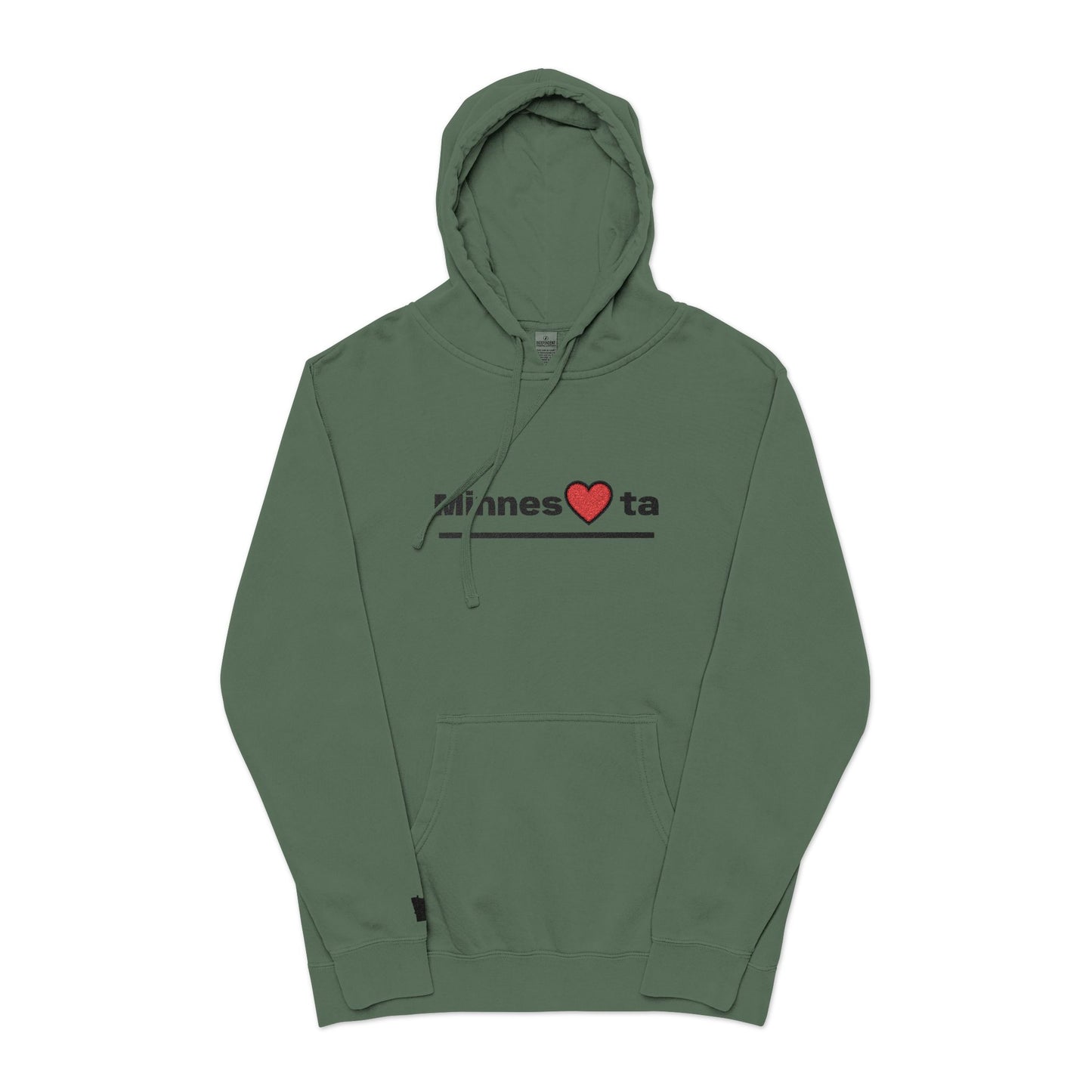 Minnesota Heart Hoodie | State Pride Hoodie, Minimal Design