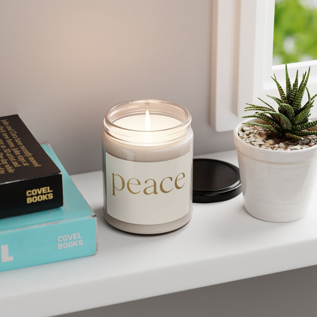 Peace Scented Soy Candle — 9oz Relaxing Aromatherapy Jar