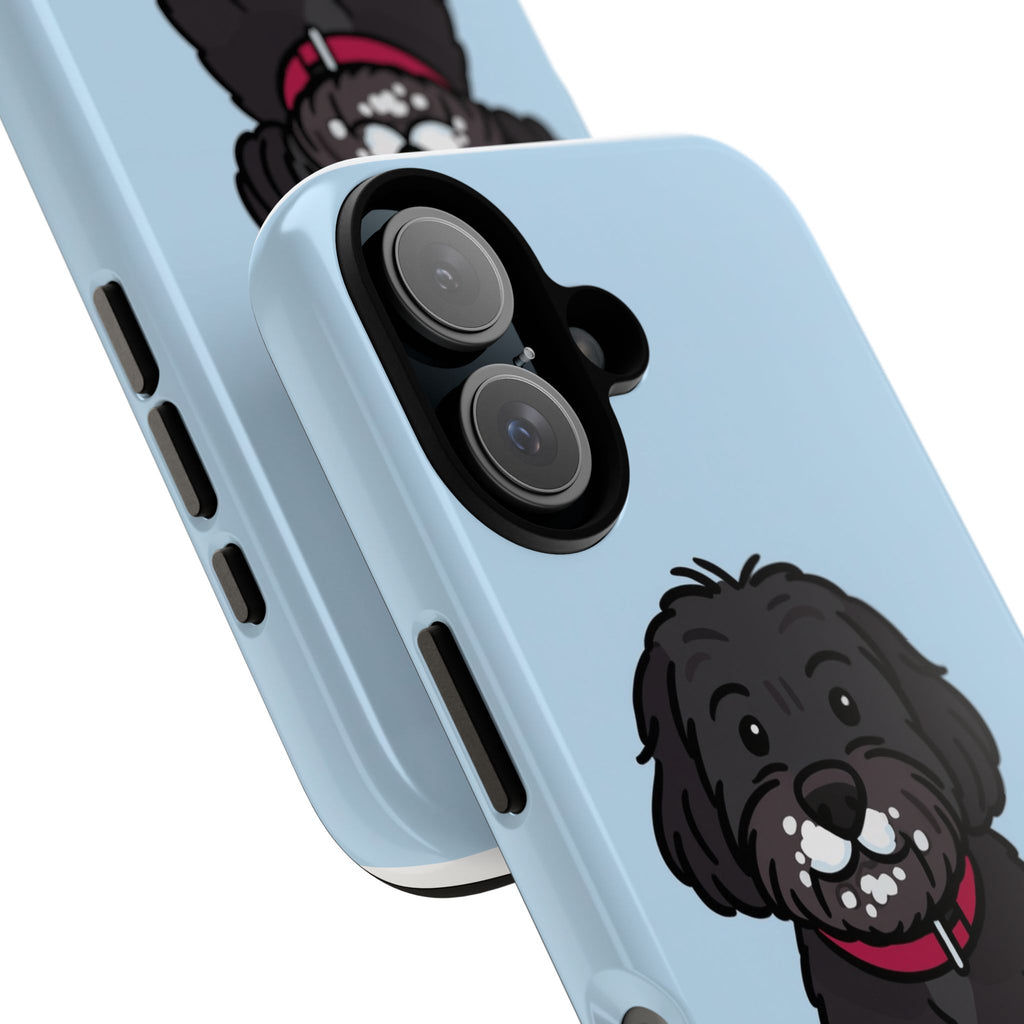 Black Labradoodle Phone Case — Cute Dog Cartoon Protective Tough Case
