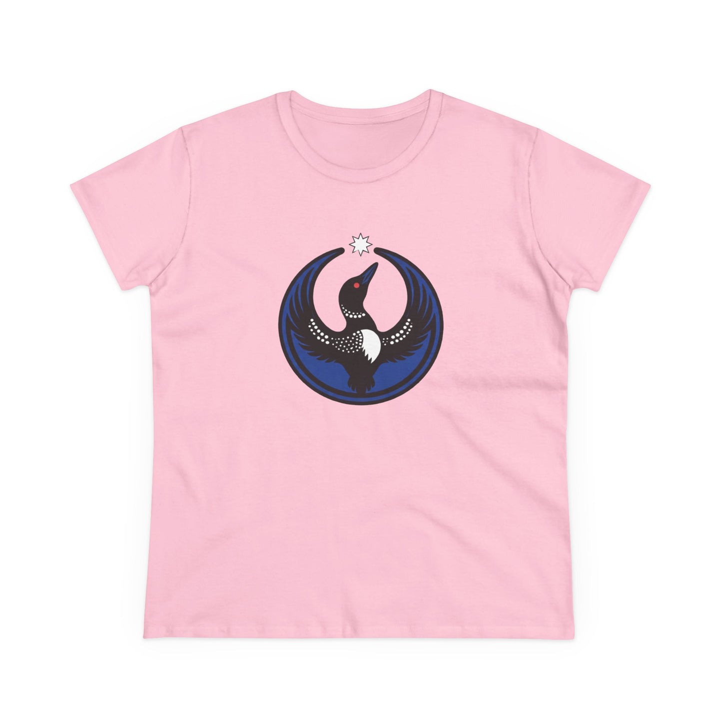 Minnesota Rebel Loon Illustration Tee | Women's Midweight 100% Cotton
