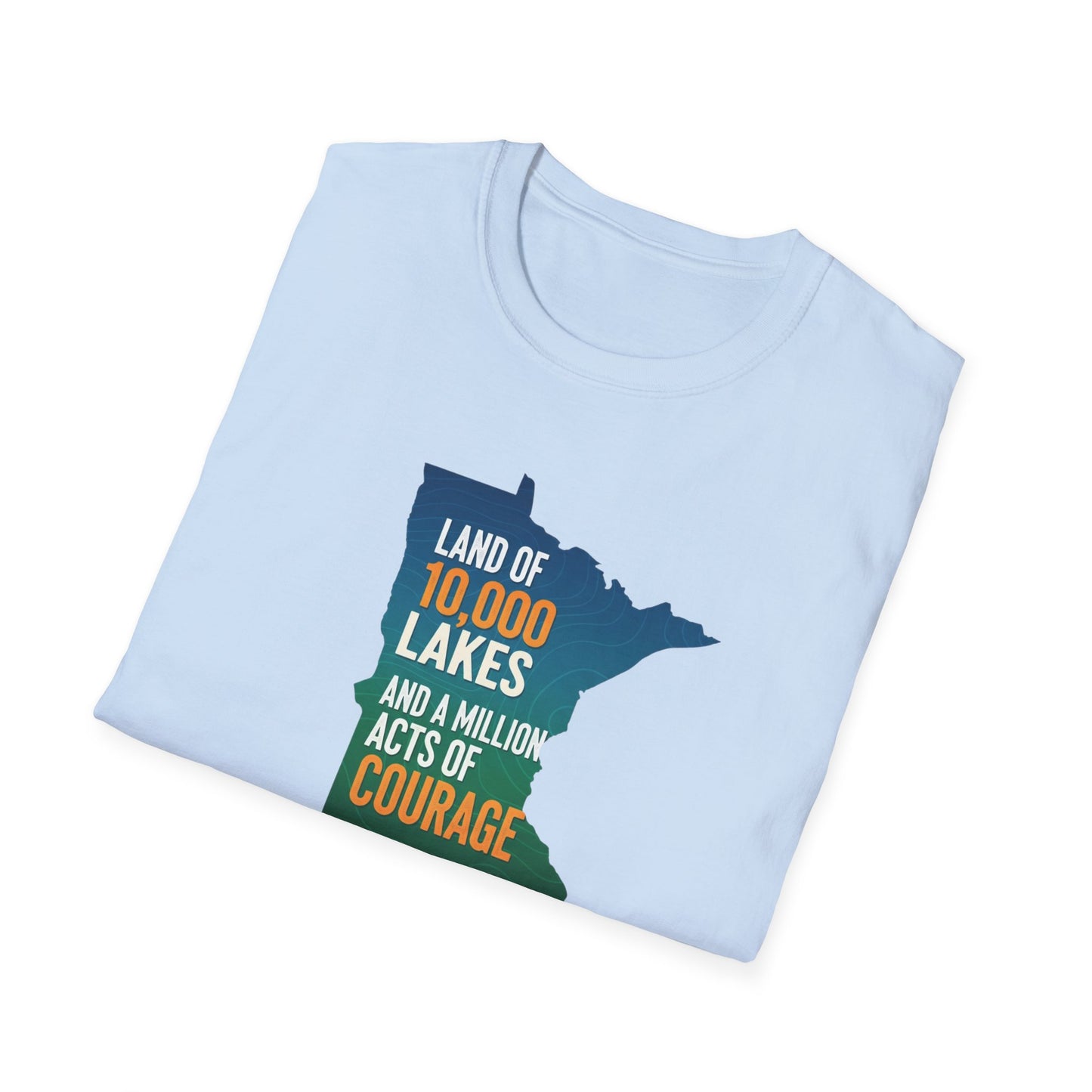 Land of 10,000 Lakes Minnesota Map T-Shirt | State Pride