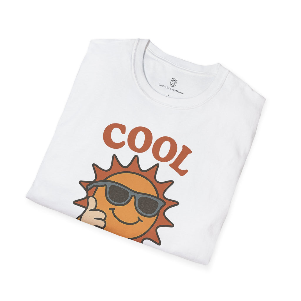 Cool Dude Sun Retro Sunglasses T-Shirt — Summer Beach Tee