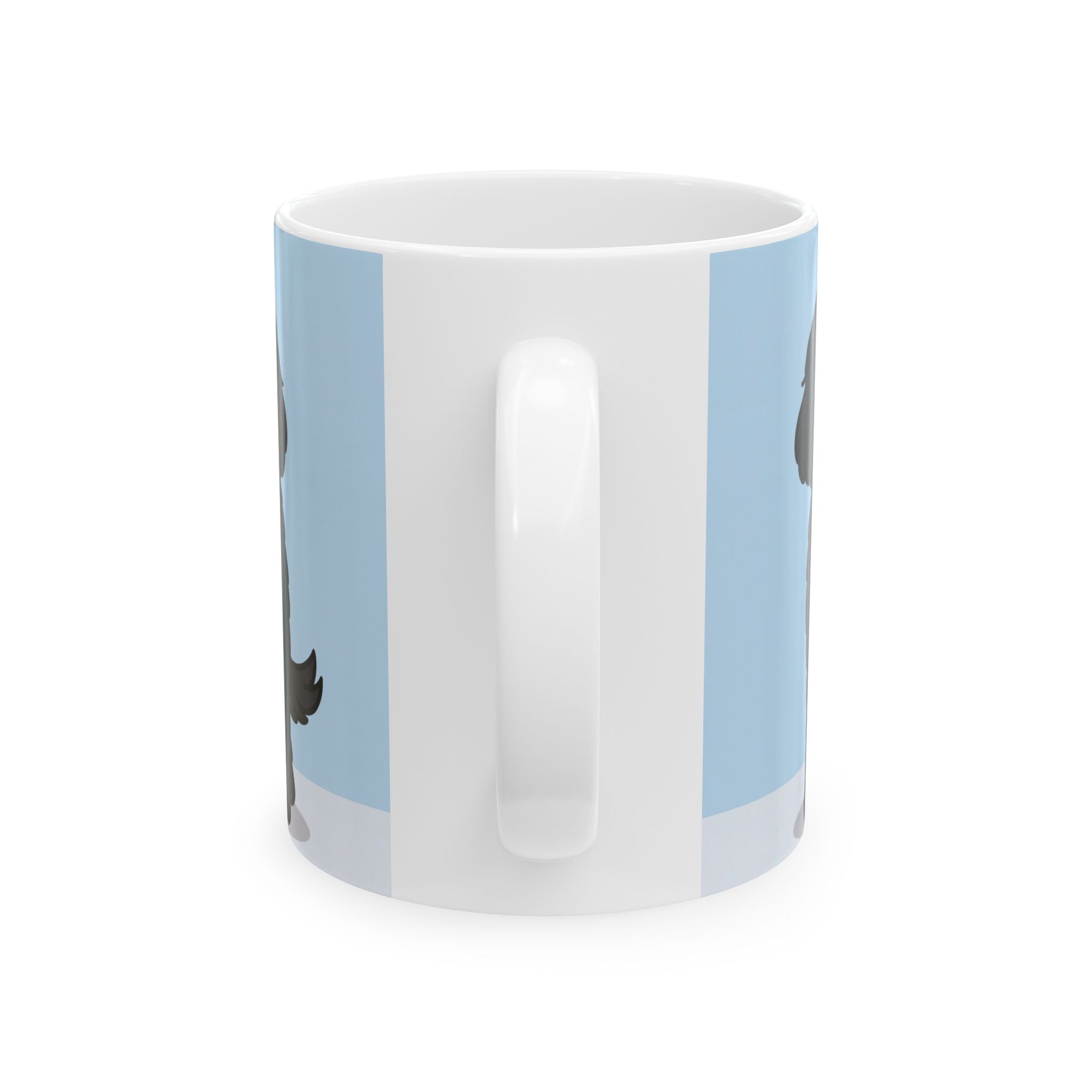 I Love Doodles Ceramic Mug — Blue Dog Lover Coffee Cup (11oz & 15oz)