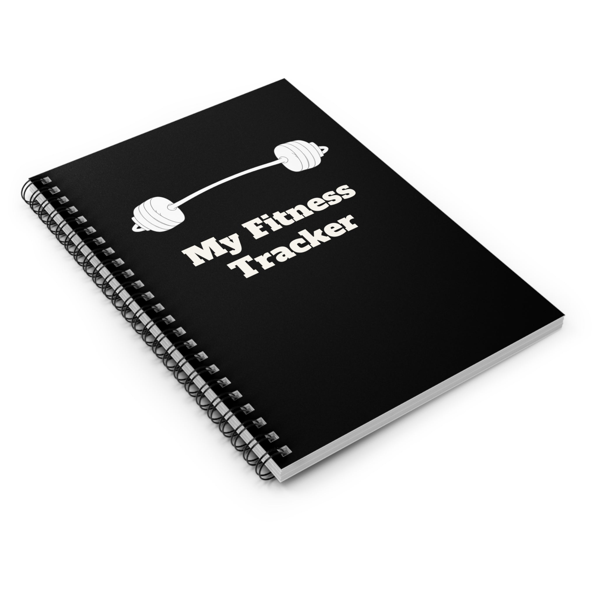 Fitness Tracker Spiral Notebook — Workout Log & Exercise Journal