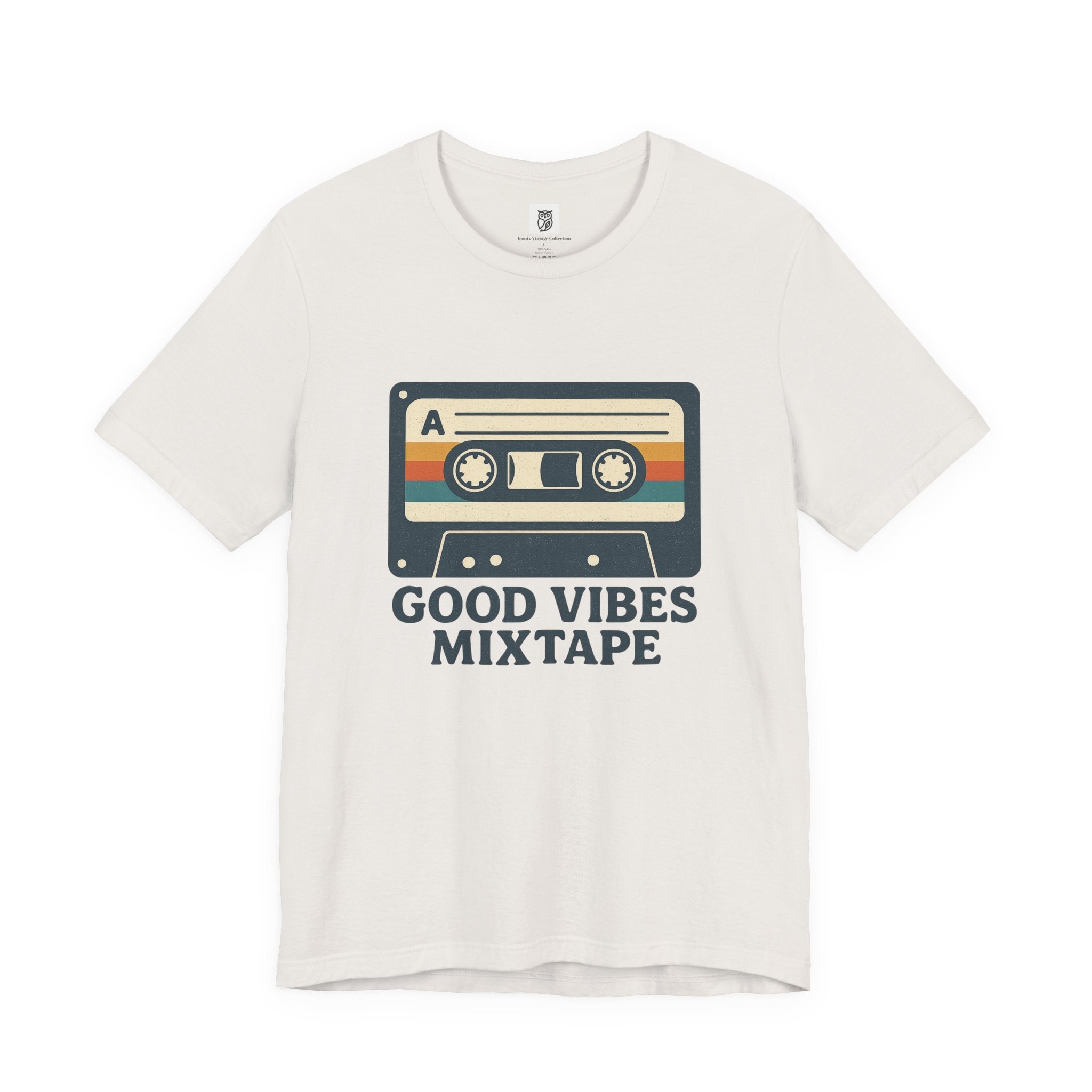 Good Vibes Mixtape Retro Cassette T-Shirt