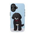 Black Labradoodle Phone Case — Cute Dog Cartoon Protective Tough Case