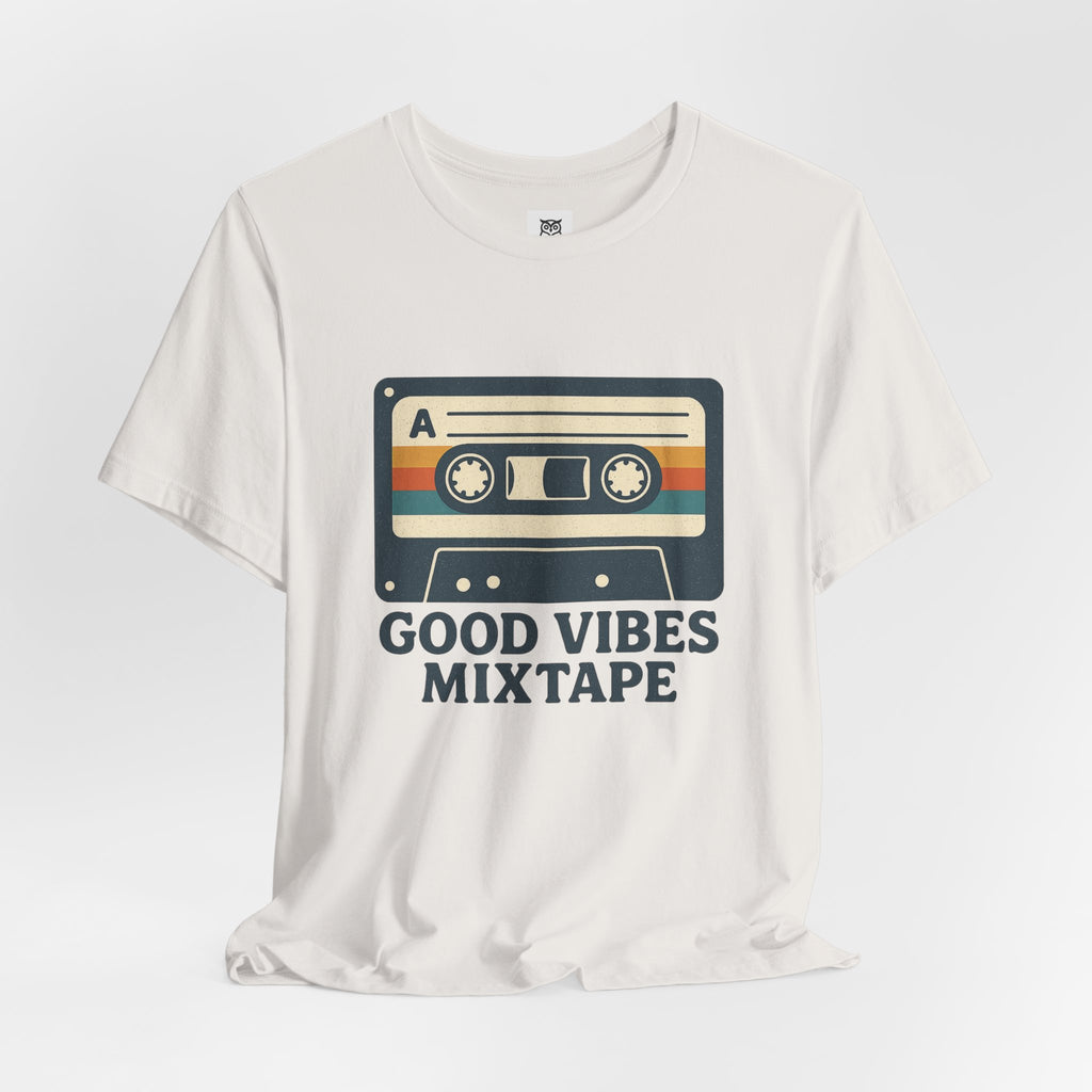 Good Vibes Mixtape Retro Cassette T-Shirt