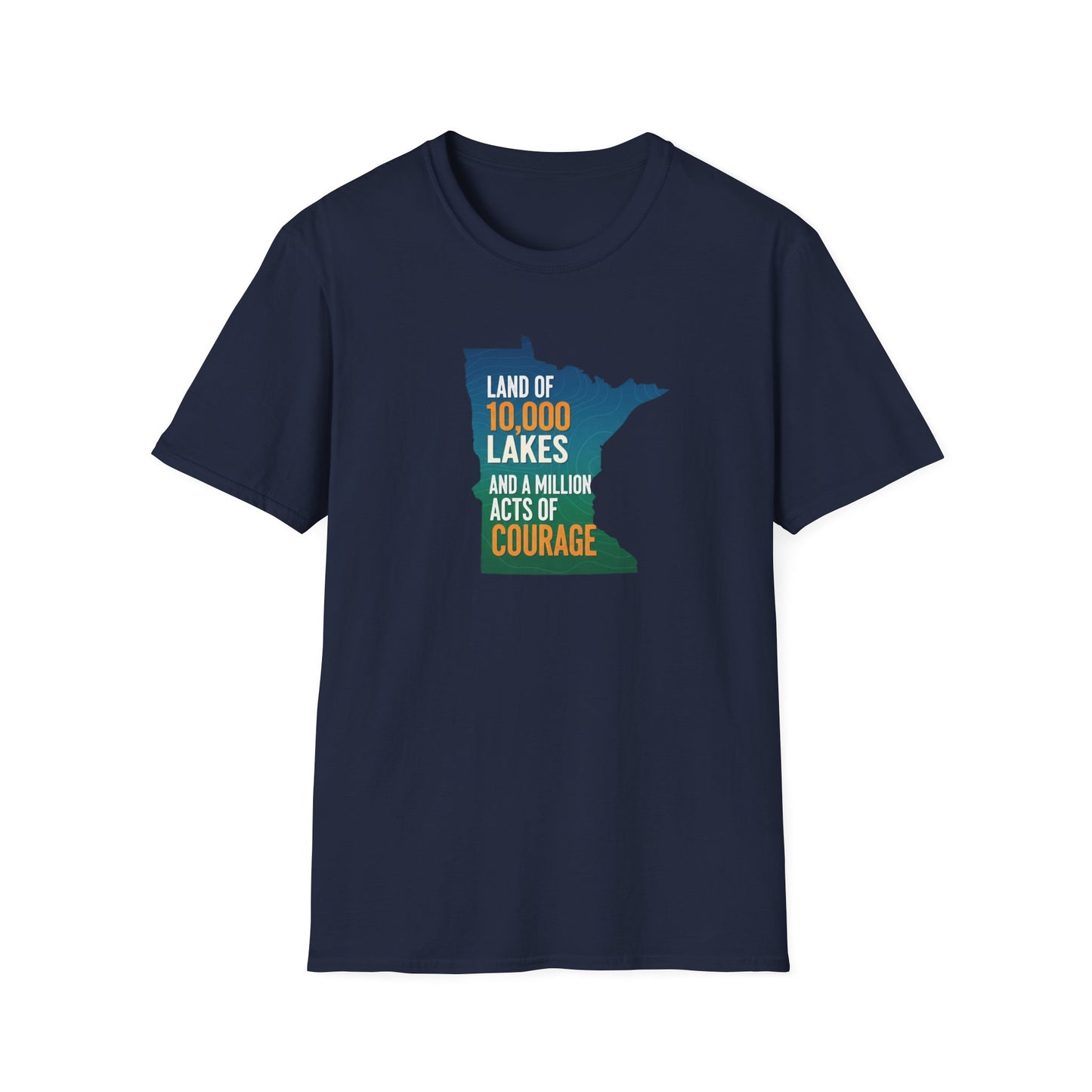 Land of 10,000 Lakes Minnesota Map T-Shirt | State Pride