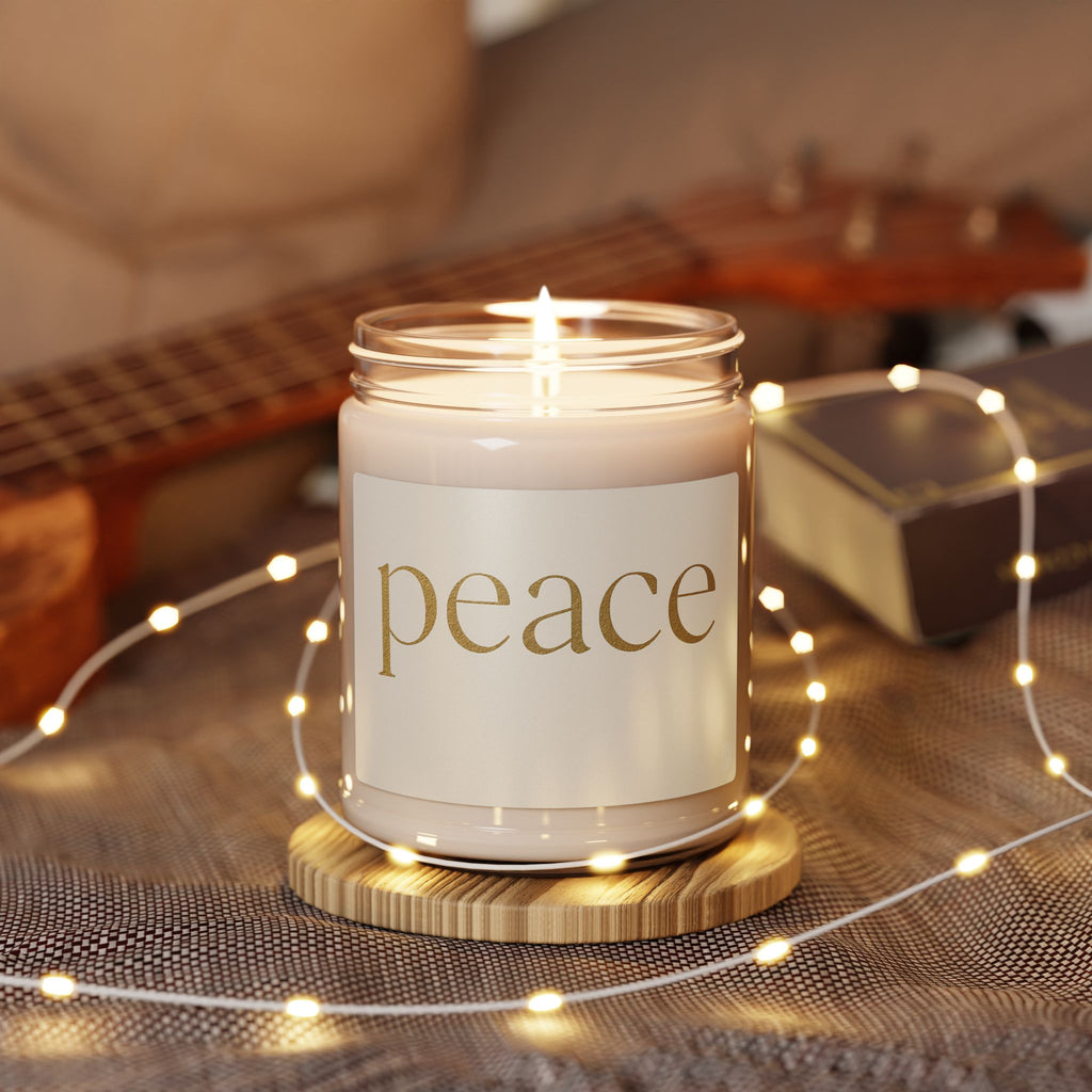 Peace Scented Soy Candle — 9oz Relaxing Aromatherapy Jar