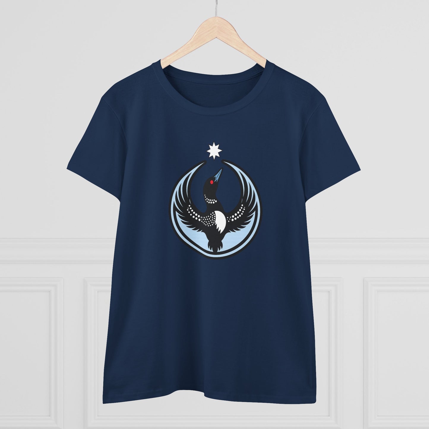 Minnesota Rebel Loon Illustration Tee | Women's Midweight 100% Cotton