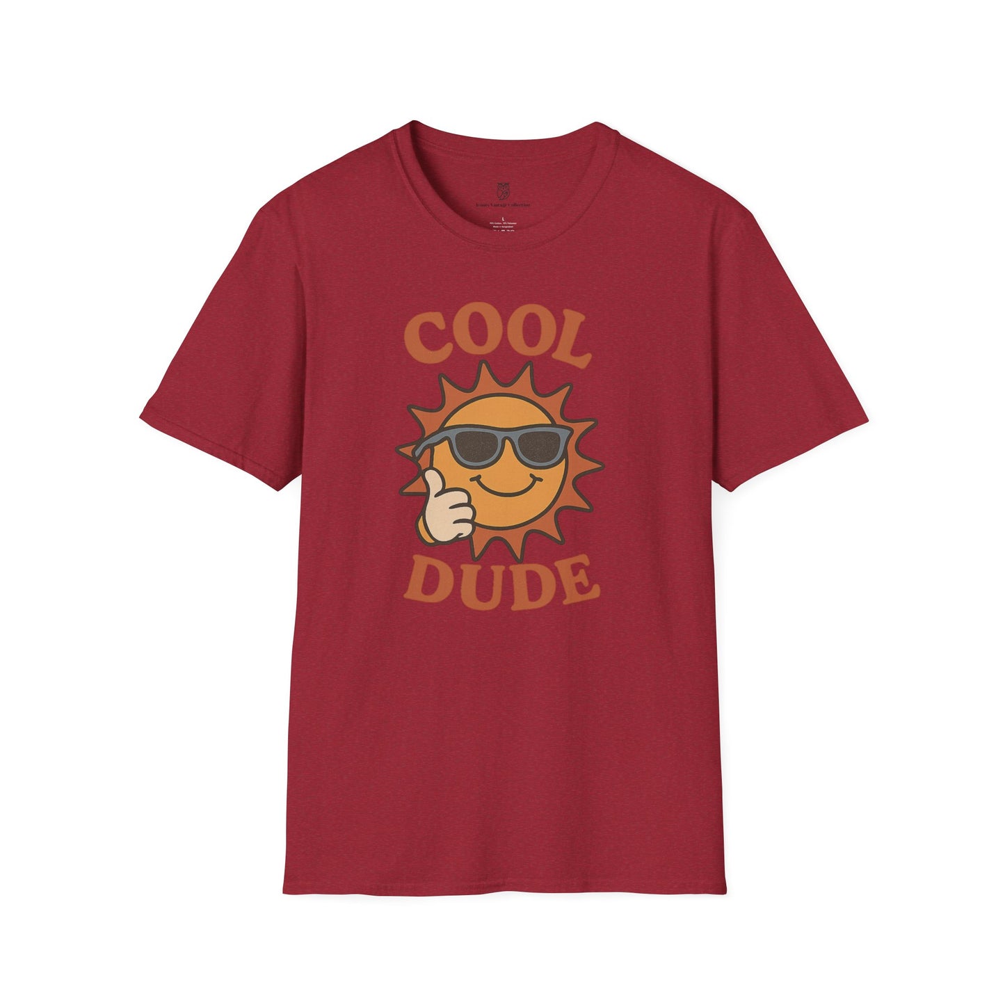 Cool Dude Sun Retro Sunglasses T-Shirt — Summer Beach Tee