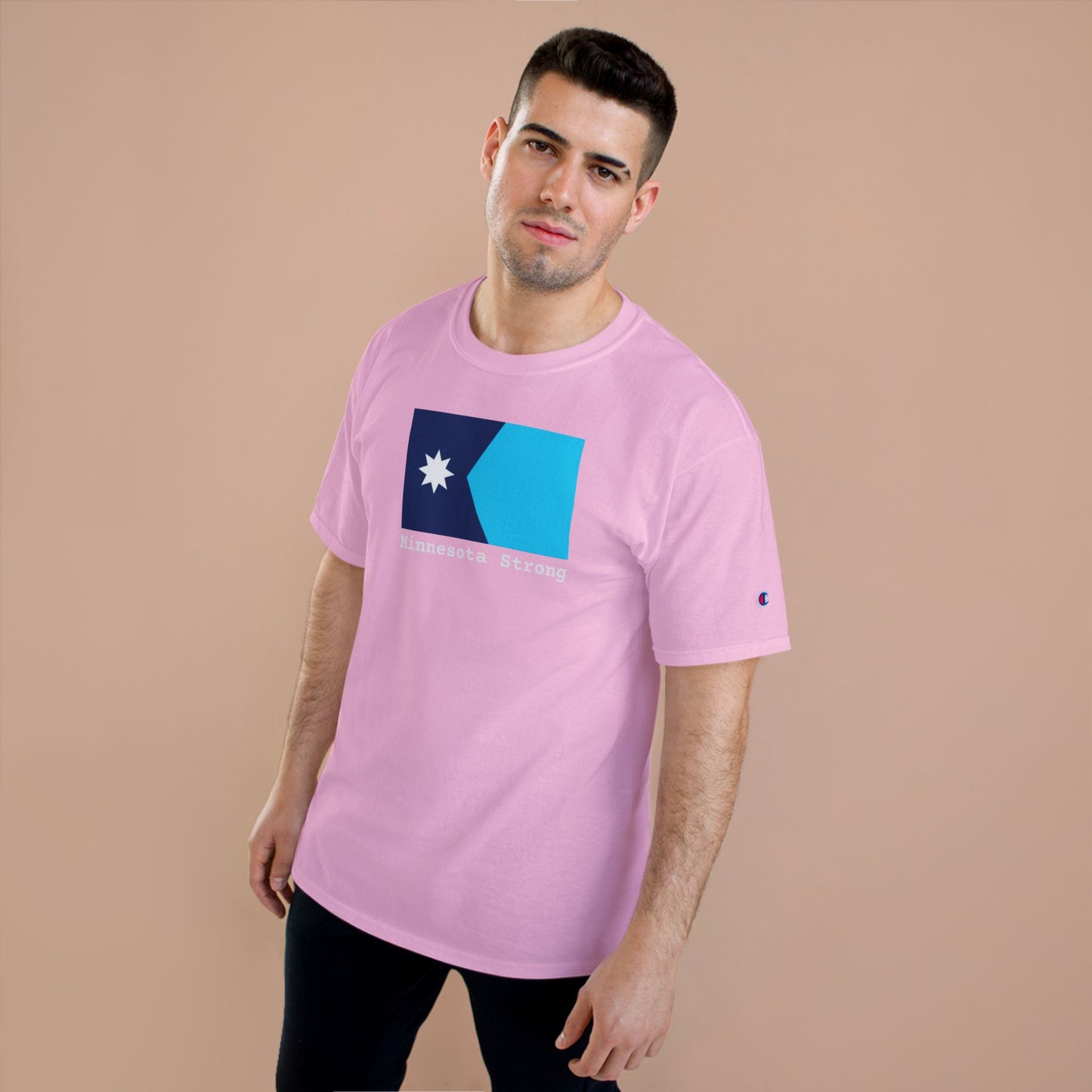 Minnesota Strong Flag T-Shirt — Champion brand Tee