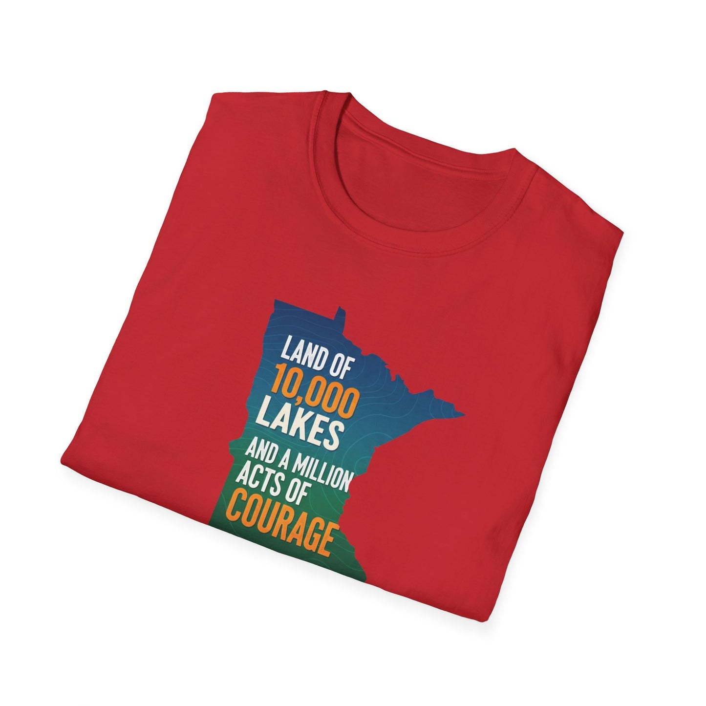 Land of 10,000 Lakes Minnesota Map T-Shirt | State Pride