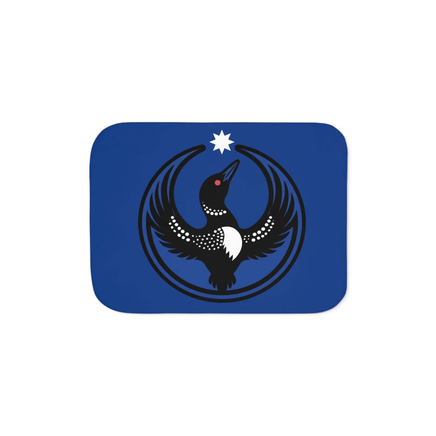 Two-Tone Sherpa Blanket — Minnesota Rebel Alliance Loon