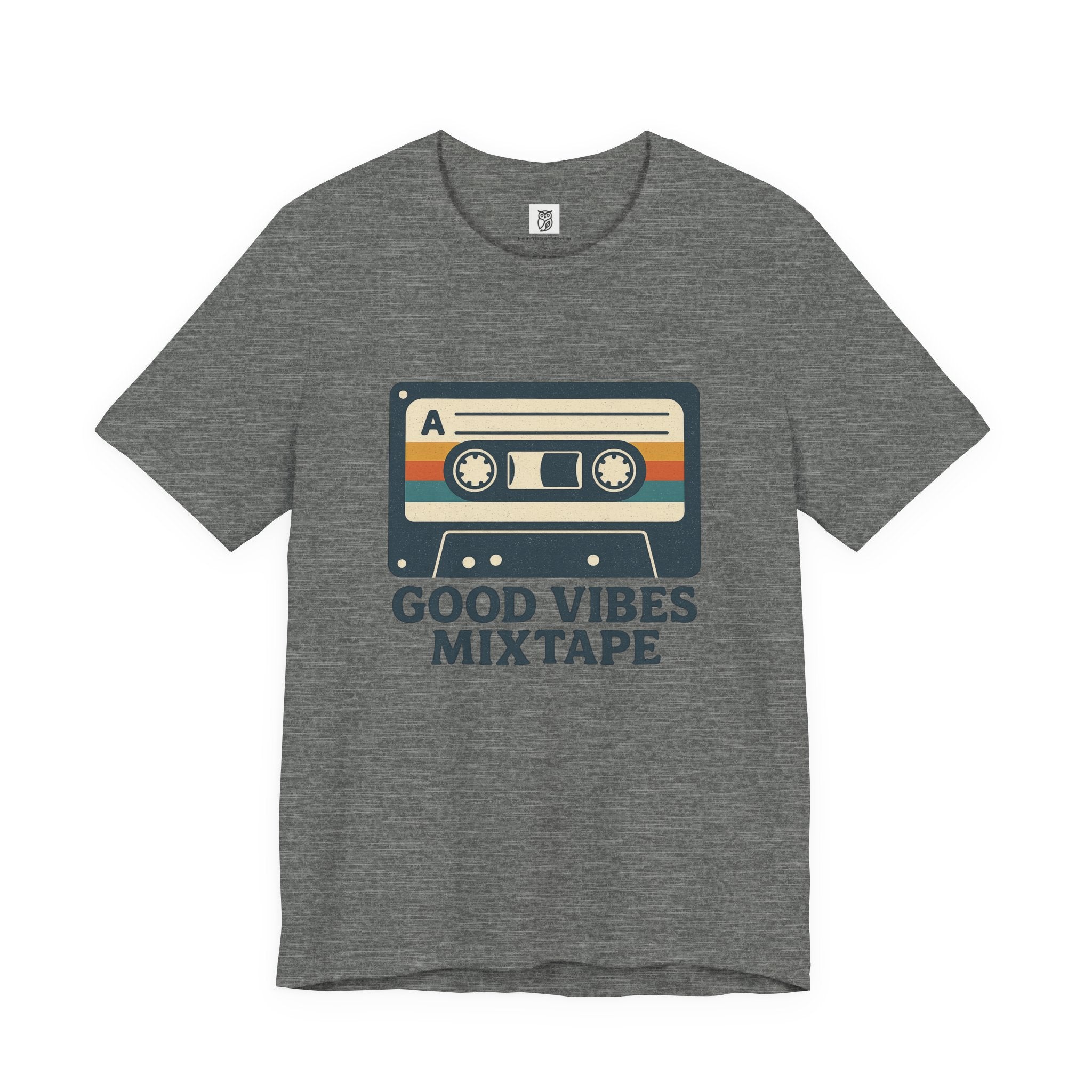 Good Vibes Mixtape Retro Cassette T-Shirt