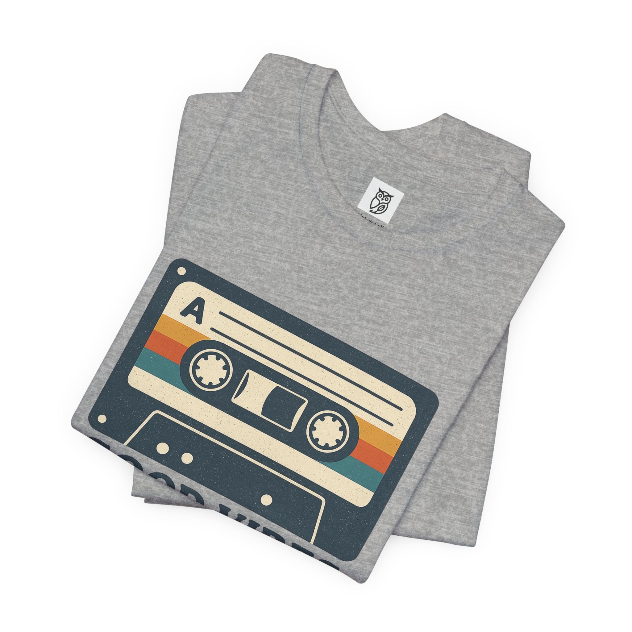 Good Vibes Mixtape Retro Cassette T-Shirt