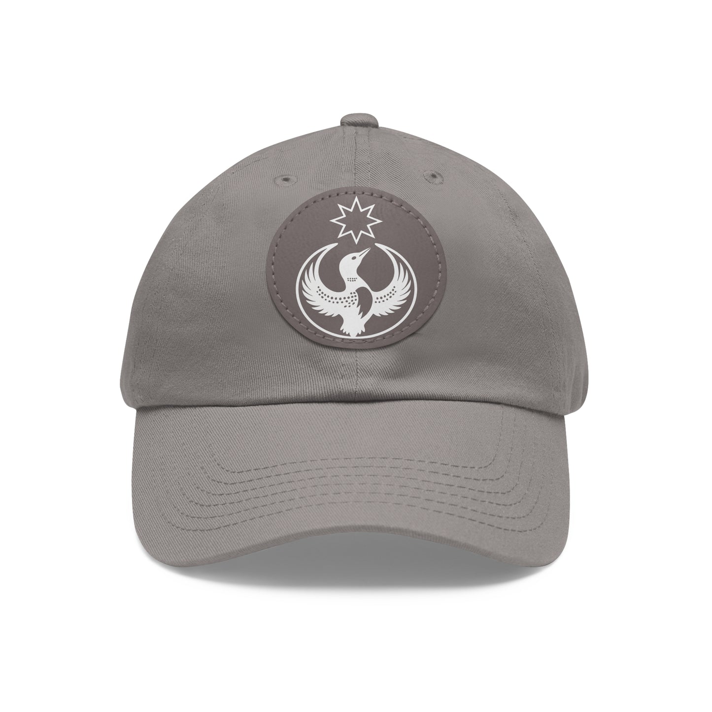 Minnesota Rebel Alliance Loon Vegan Leather Patch | Monochrome Dad Hat