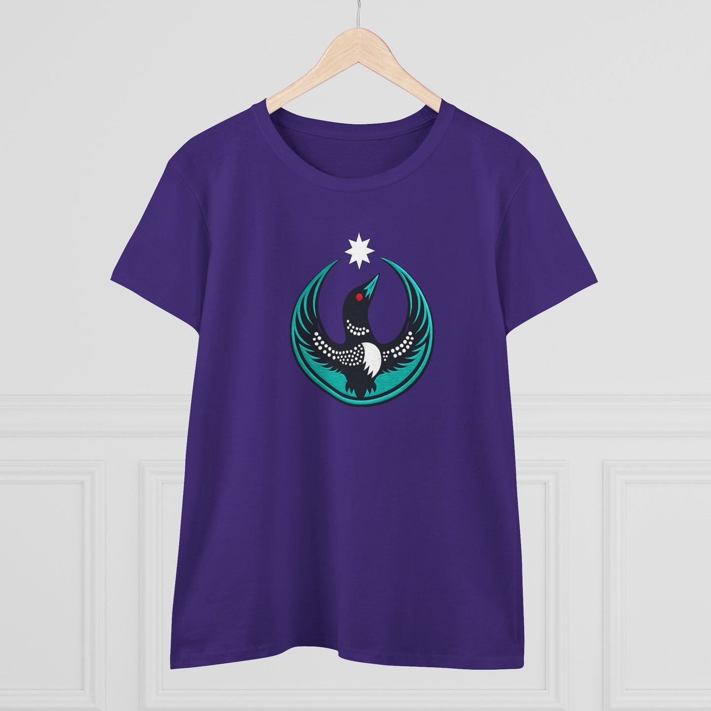 Minnesota Rebel Loon Illustration Tee | Women's Midweight 100% Cotton