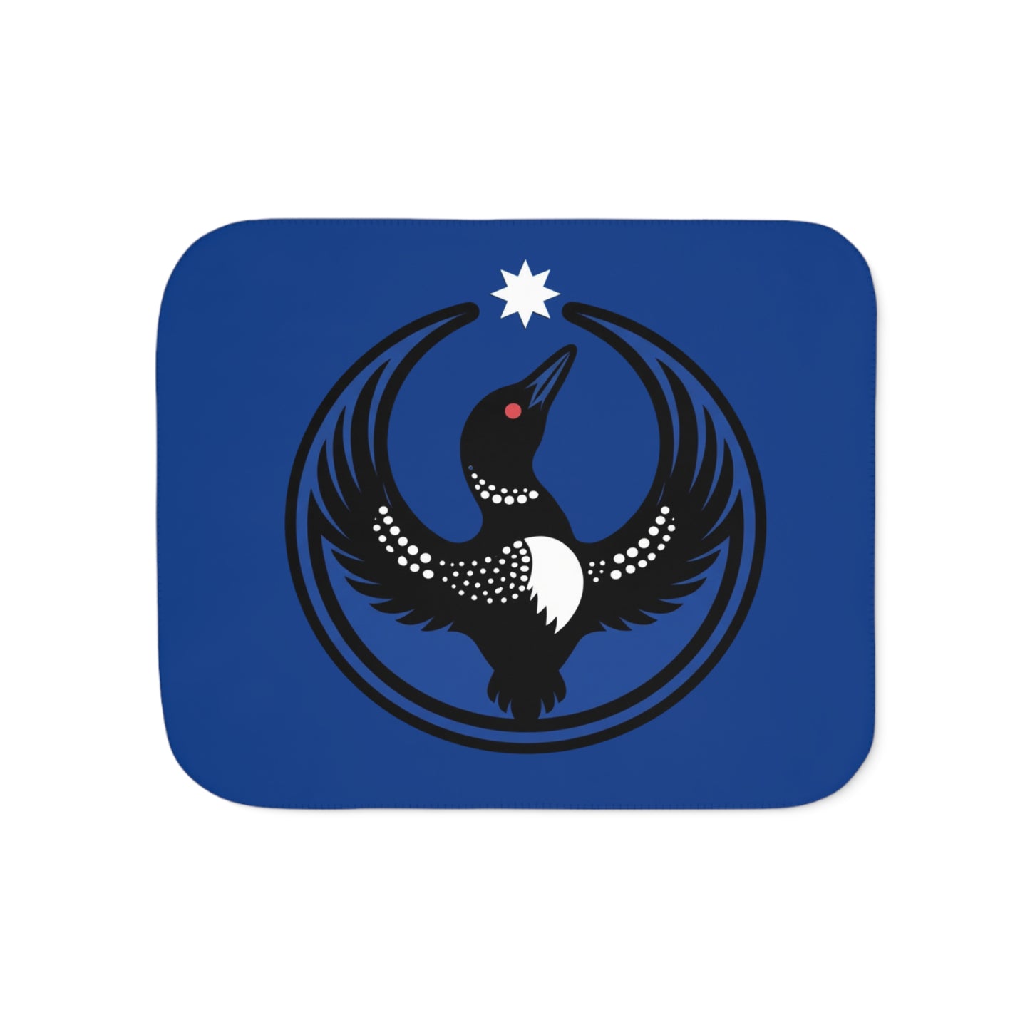 Two-Tone Sherpa Blanket — Minnesota Rebel Alliance Loon