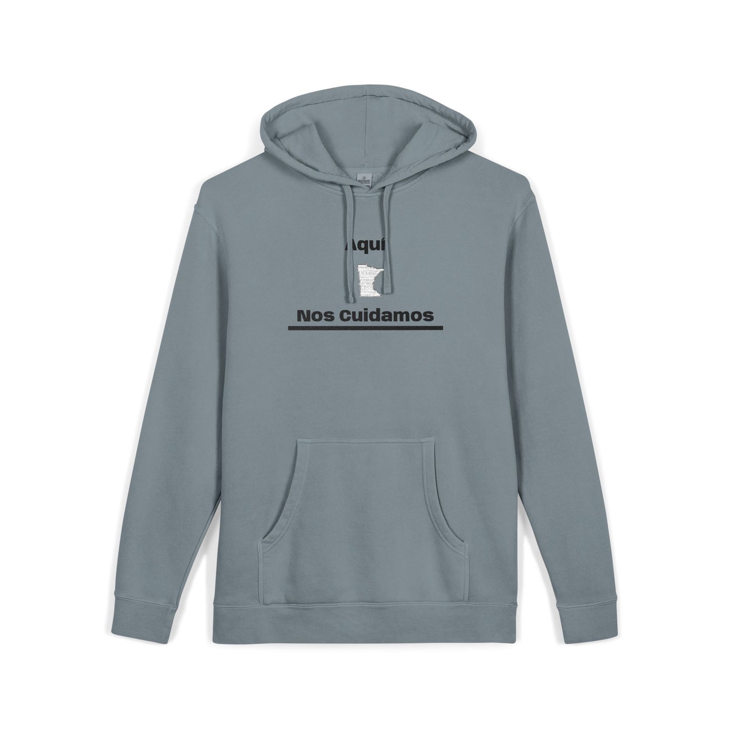 Minnesota "Aquí Nos Cuidamos" | State Hoodie, Minimal Design