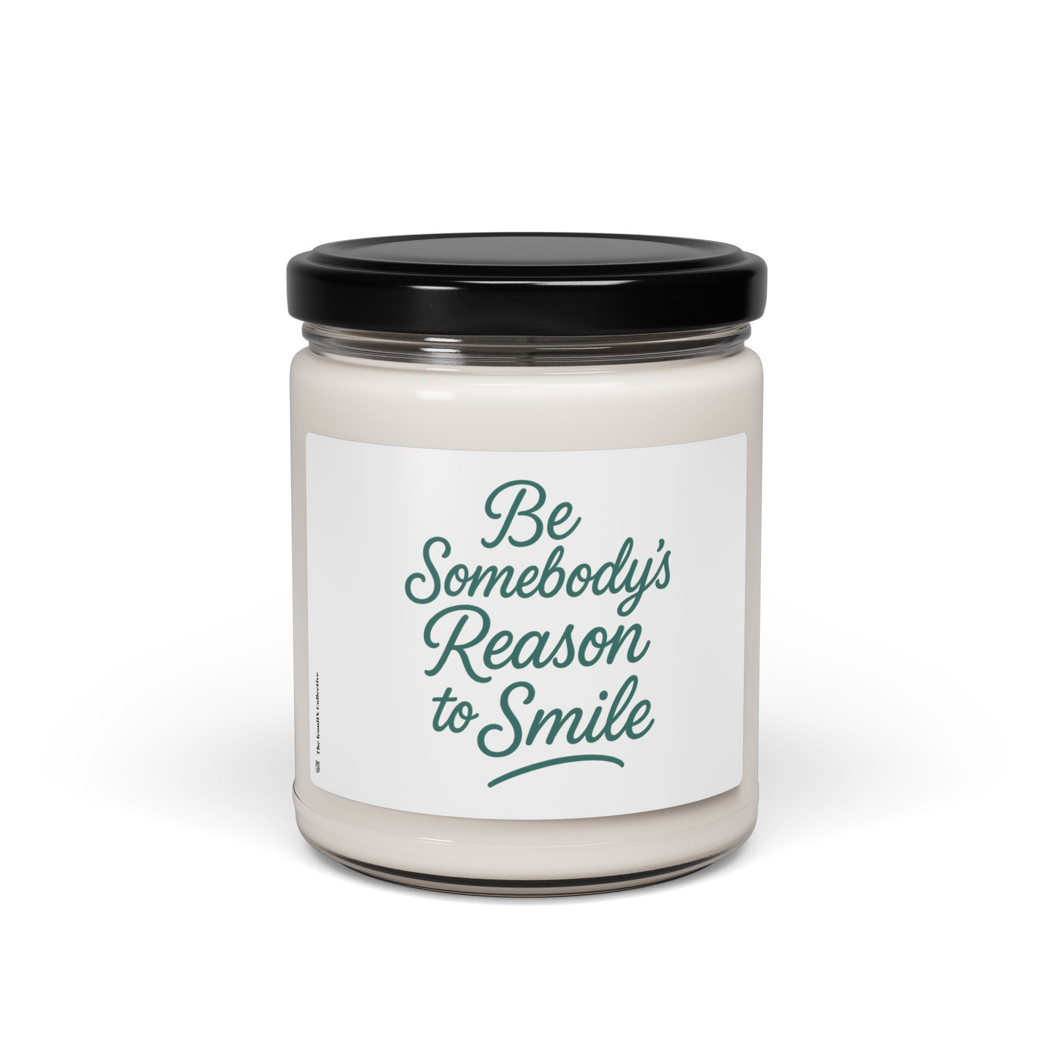 Inspirational Scented Soy Candle 9oz — "Be Somebody's Reason to Smile"