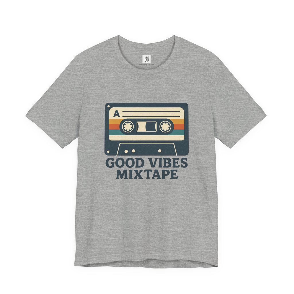 Good Vibes Mixtape Retro Cassette T-Shirt
