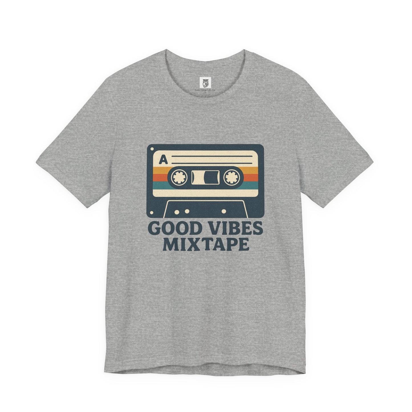 Good Vibes Mixtape Retro Cassette T-Shirt