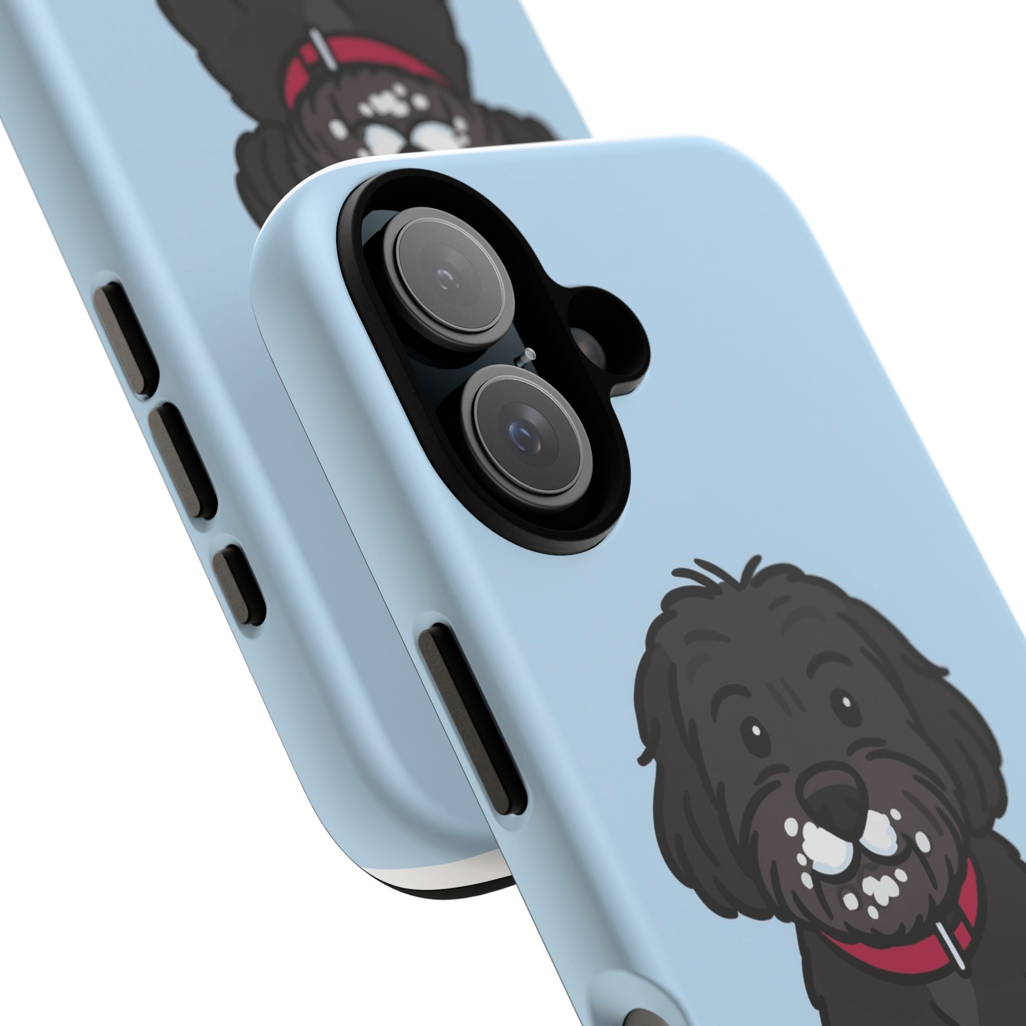 Black Labradoodle Phone Case — Cute Dog Cartoon Protective Tough Case