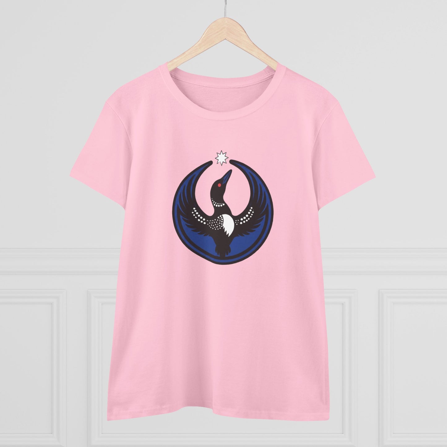 Minnesota Rebel Loon Illustration Tee | Women's Midweight 100% Cotton