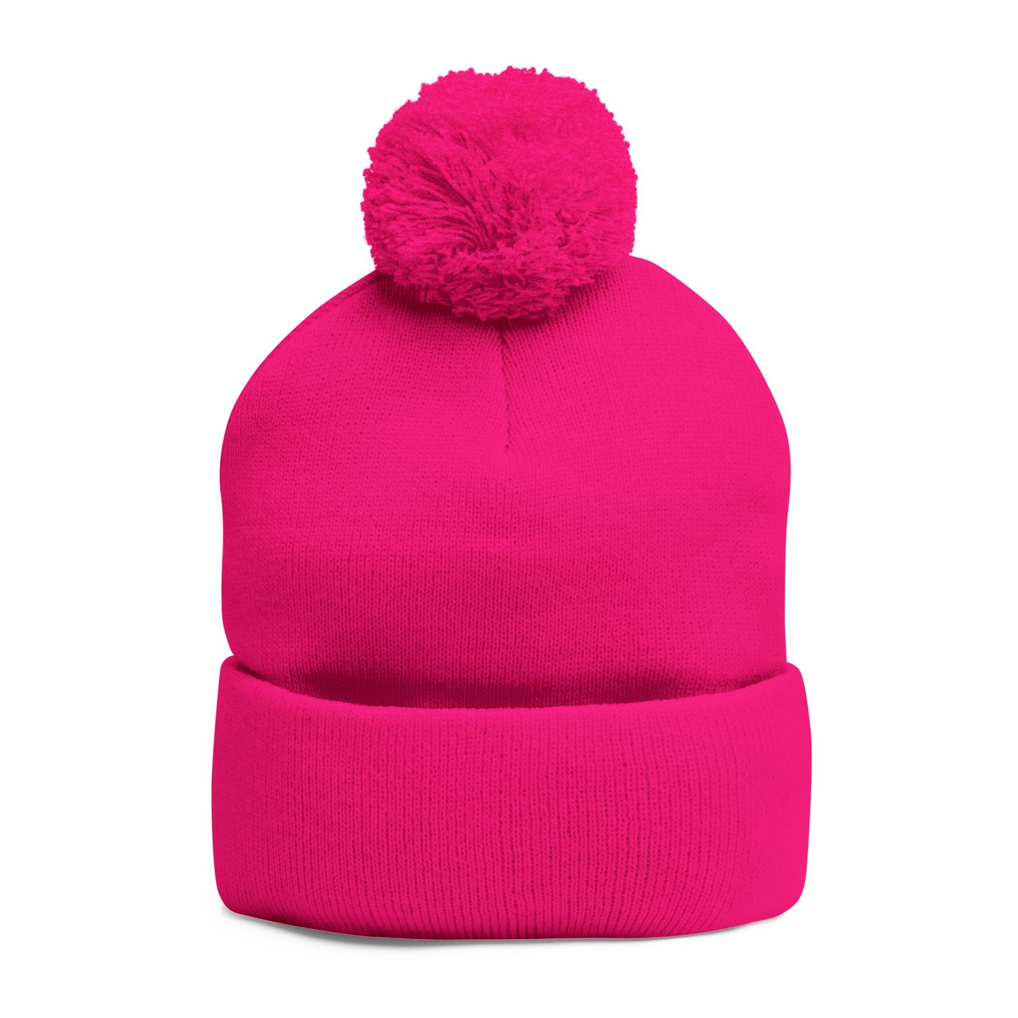 Radiate Positivity Embroidered Pom-Pom Beanie