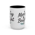 Merry & Bright Holiday Coffee Mug — 11/15oz Accent Ceramic