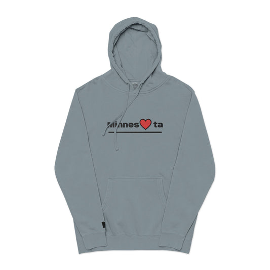 Minnesota Heart Hoodie | State Pride Hoodie, Minimal Design