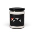 Joyful Holiday Soy Candle — 9 oz Scented Jar (Santa Hat)