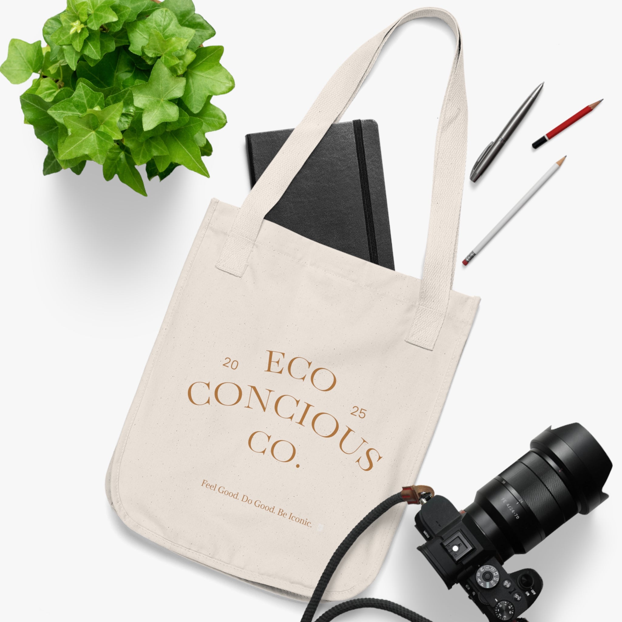 Eco Conscious Co. Organic Canvas Tote Bag | Eco Grocery Tote