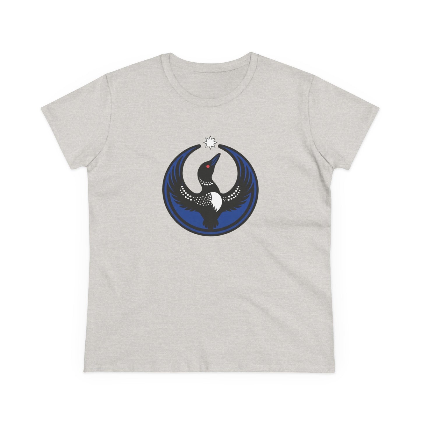 Minnesota Rebel Loon Illustration Tee | Women's Midweight 100% Cotton