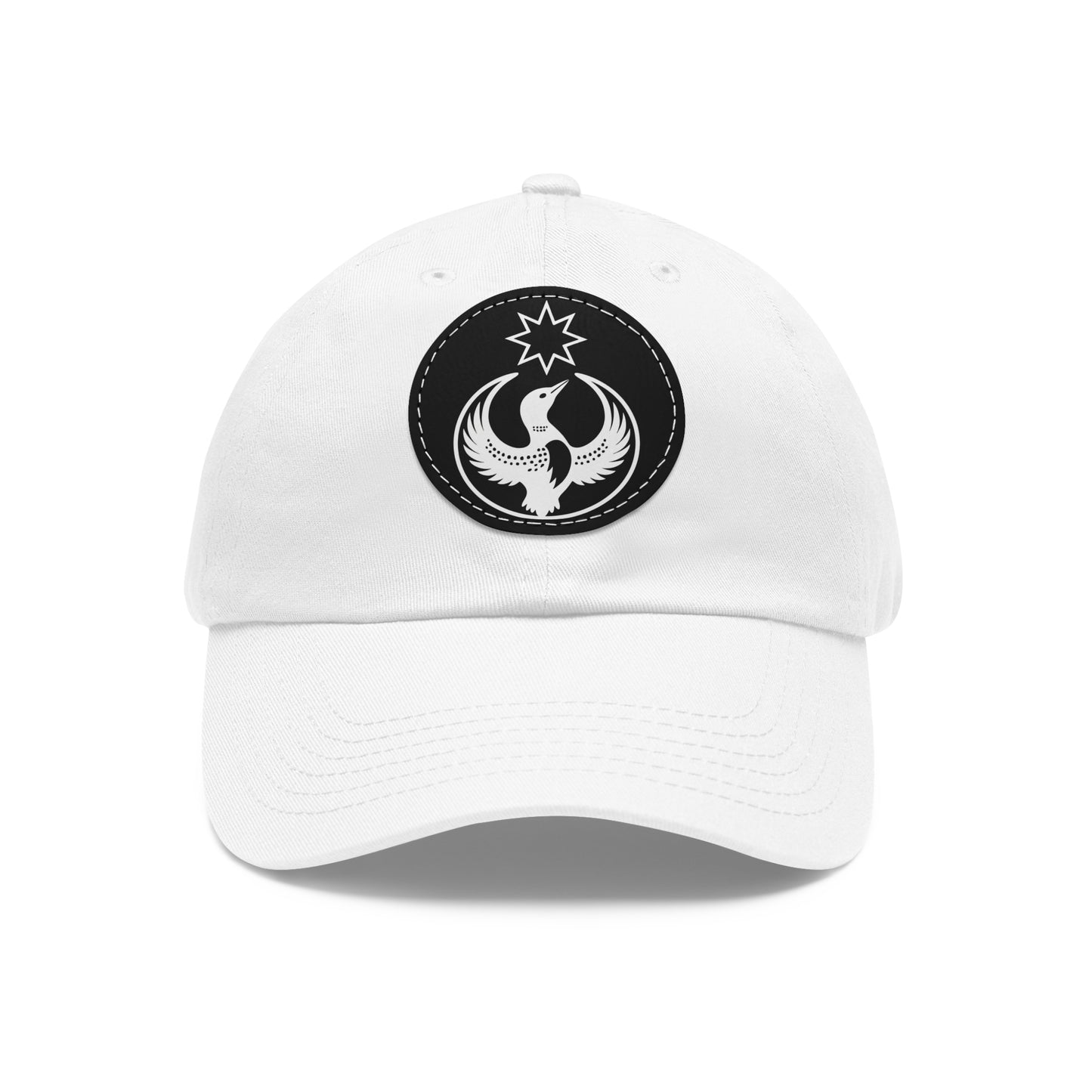 Minnesota Rebel Alliance Loon Vegan Leather Patch | Monochrome Dad Hat
