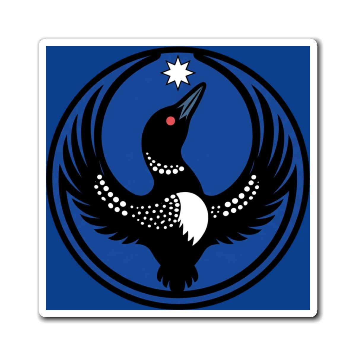Minnesota Rebel Alliance Loon Magnet — State Pride Decorative Fridge Magnet