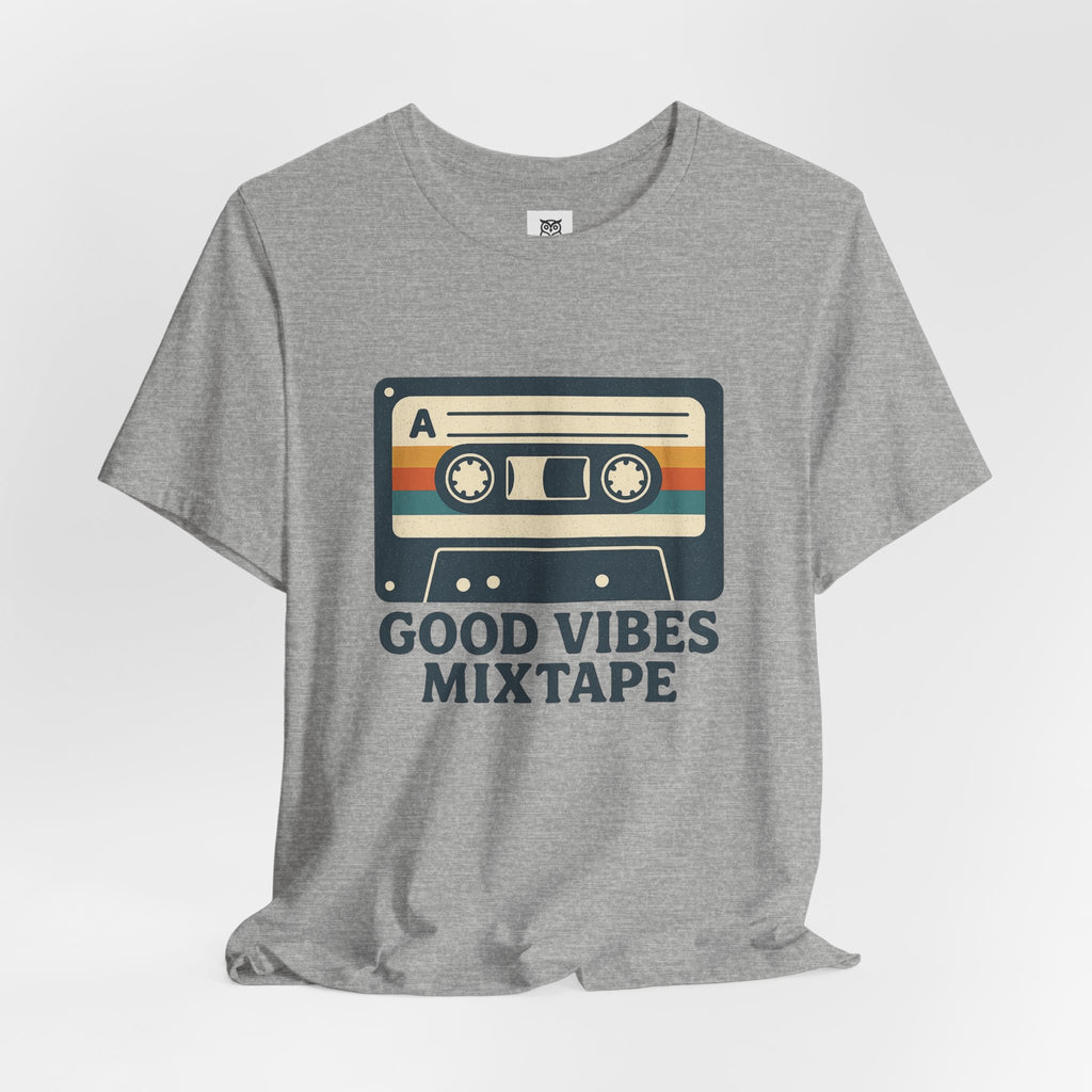 Good Vibes Mixtape Retro Cassette T-Shirt