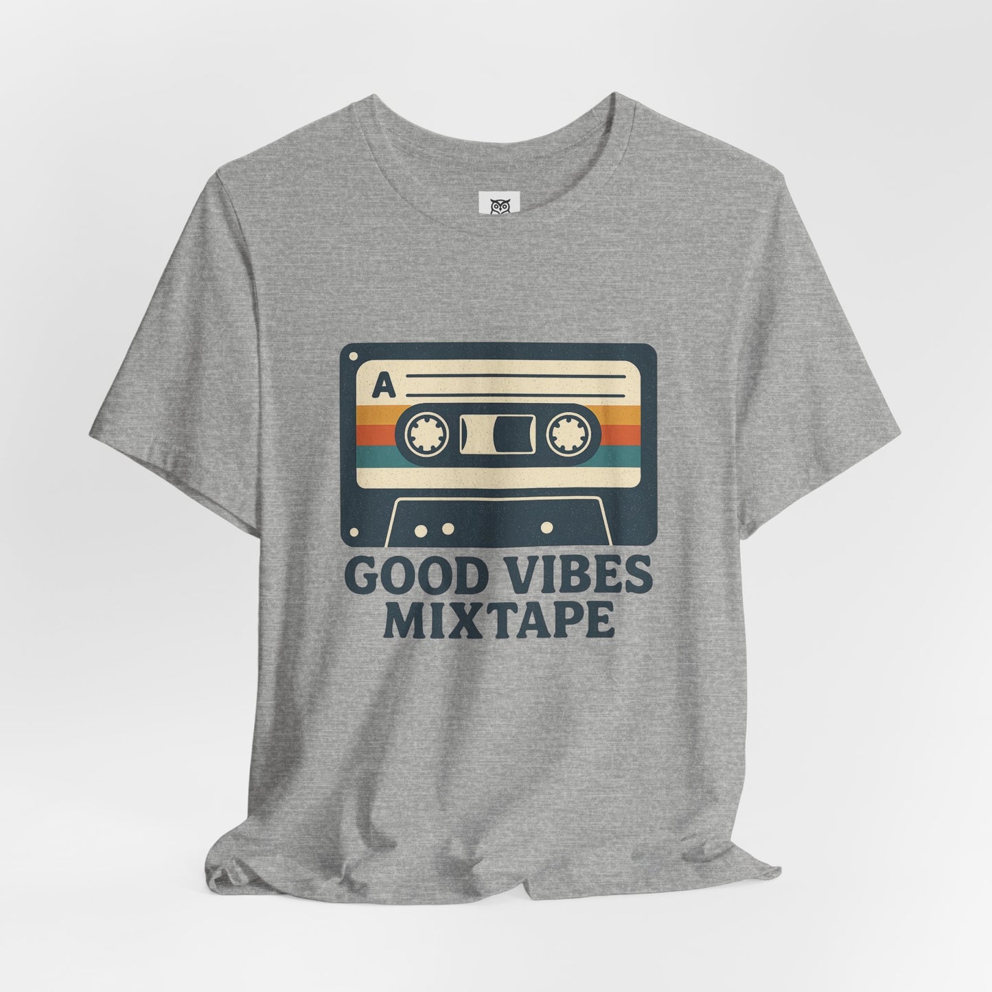 Good Vibes Mixtape Retro Cassette T-Shirt