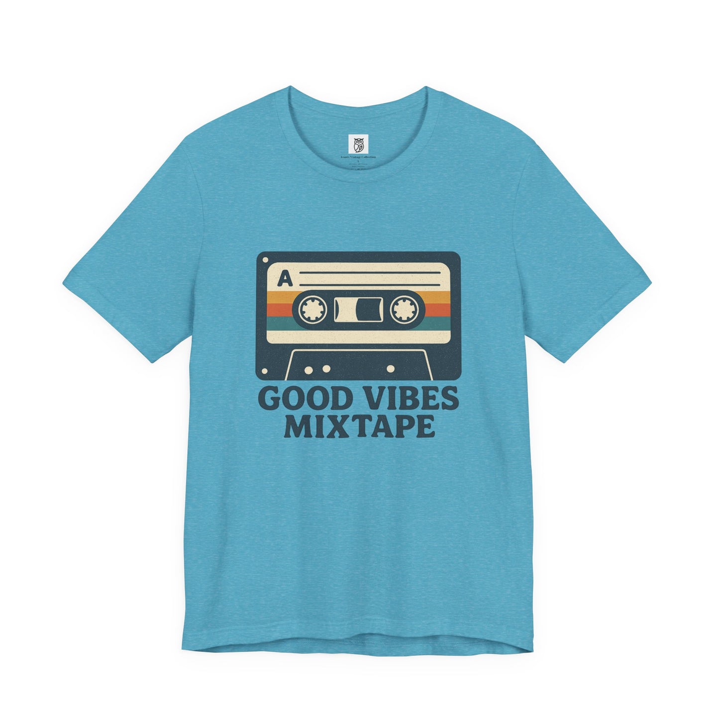 Good Vibes Mixtape Retro Cassette T-Shirt