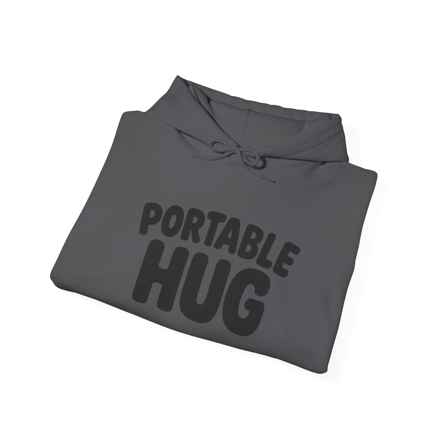 Portable Hug Hoodie — Cozy Graphic Sweatshirt