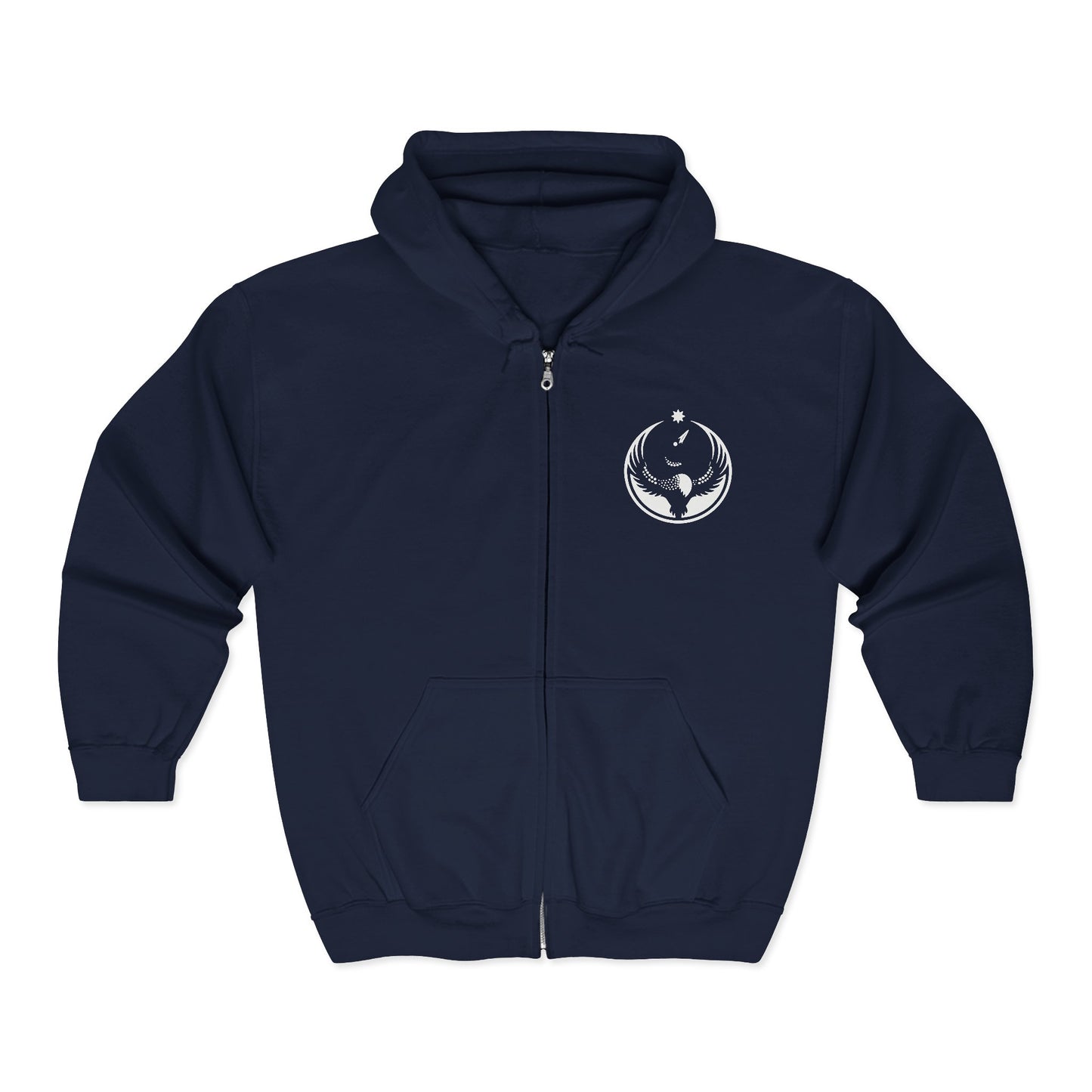Minnesota Rebel Alliance Loon Embroidered Zip Hoodie | Winter Edition | Graphic Zip-up
