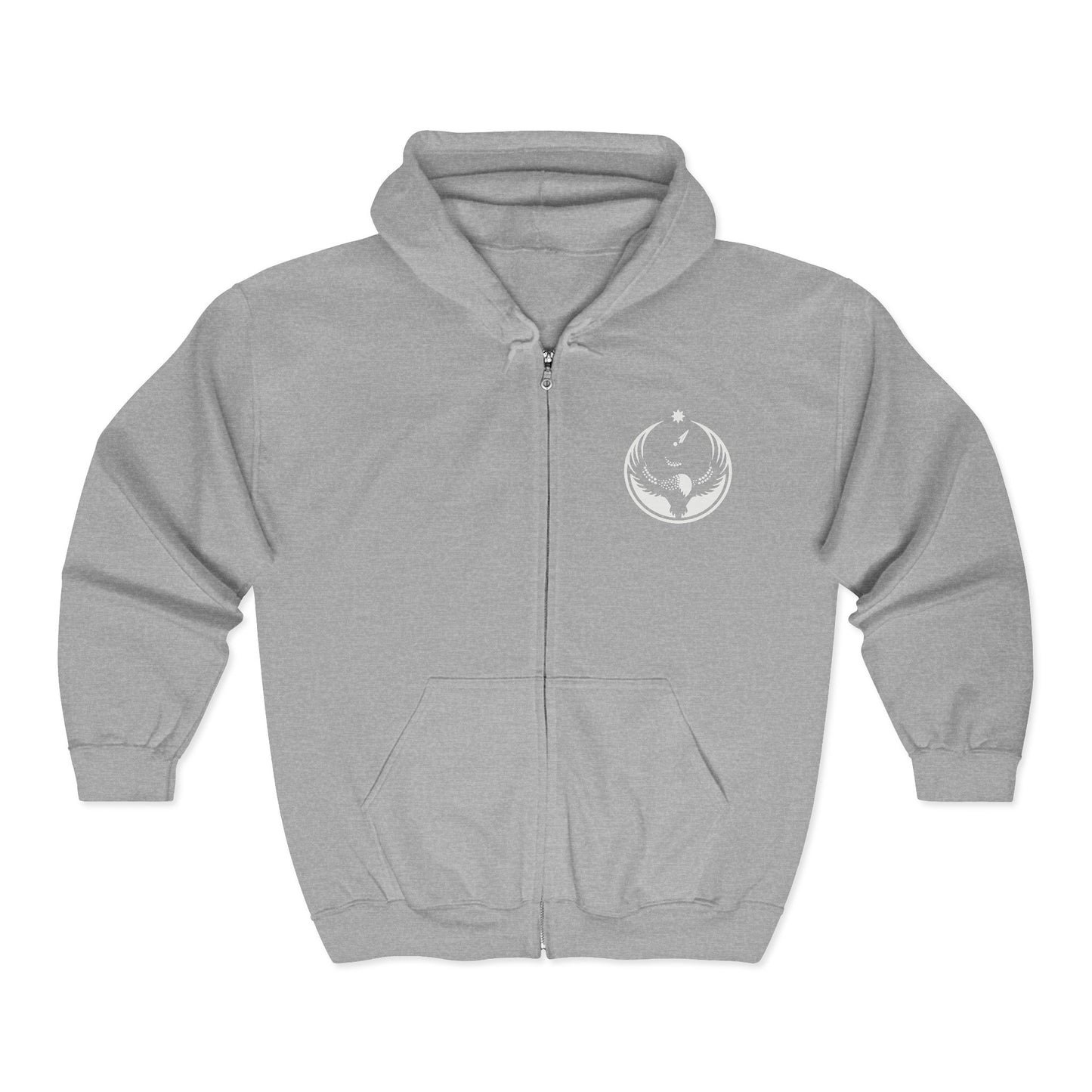 Minnesota Rebel Alliance Loon Embroidered Zip Hoodie | Winter Edition | Graphic Zip-up