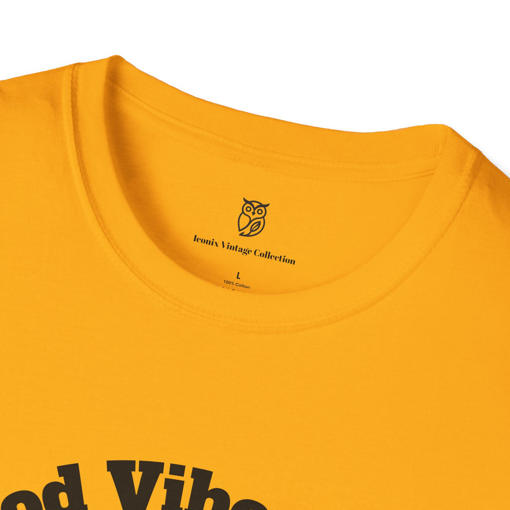 Good Vibes Only T-Shirt — Retro Palm Sunset Tee