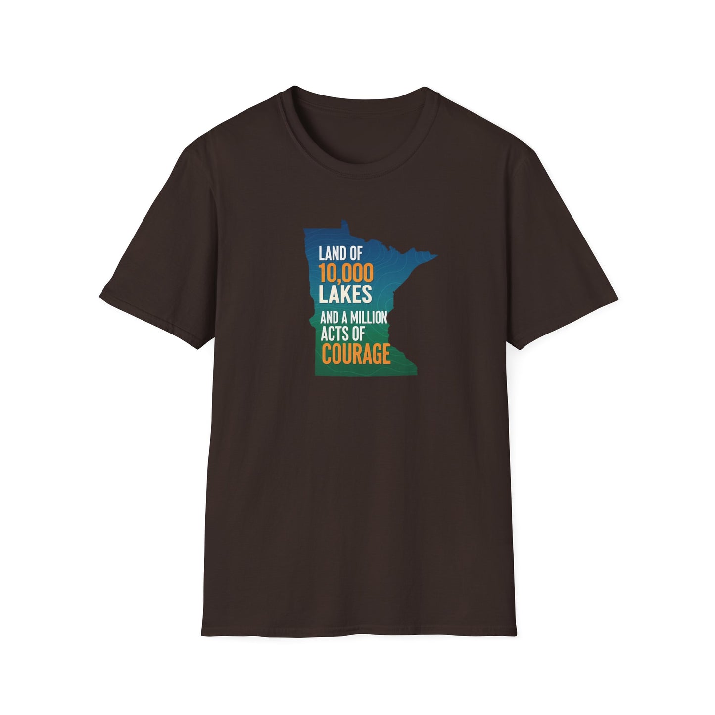 Land of 10,000 Lakes Minnesota Map T-Shirt | State Pride
