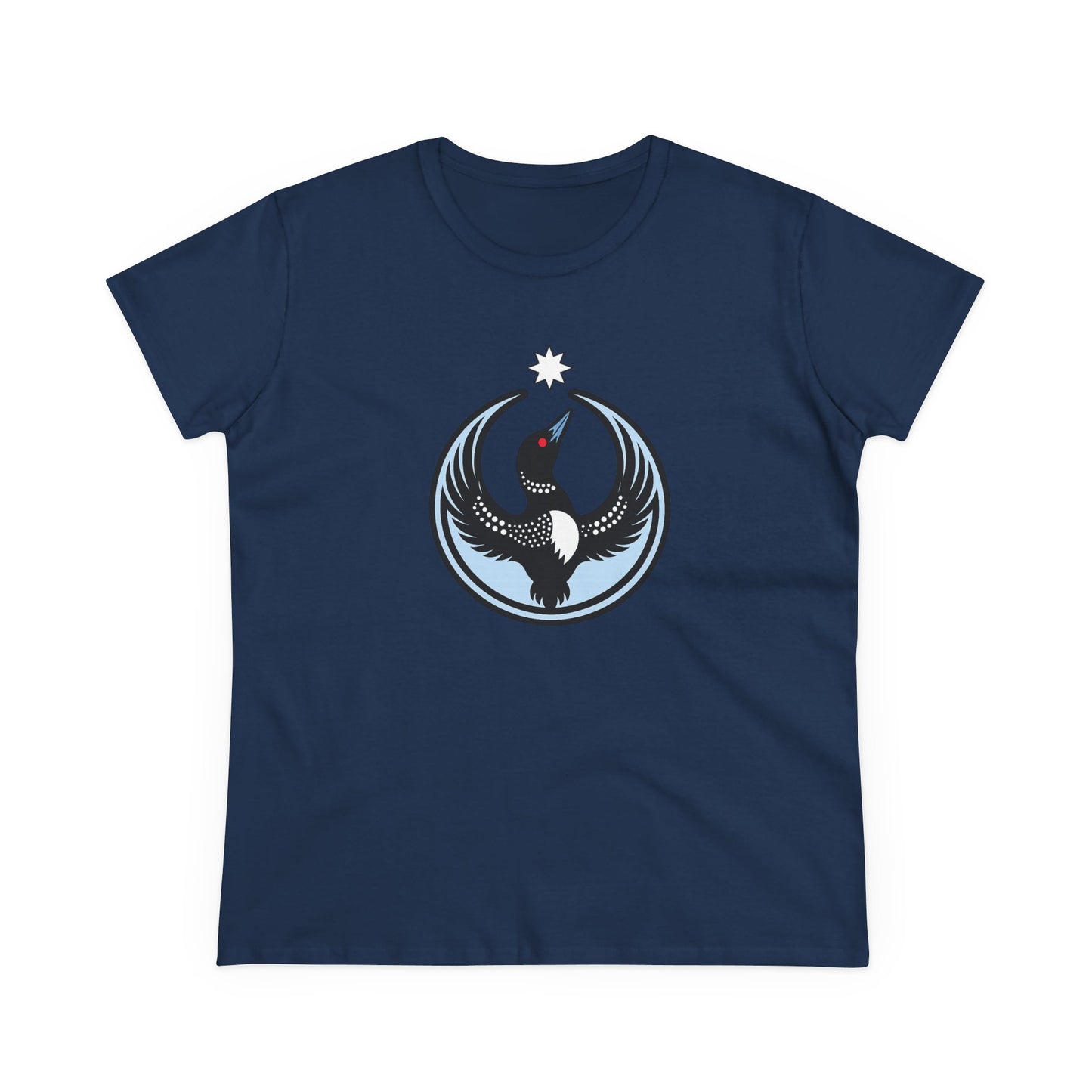 Minnesota Rebel Loon Illustration Tee | Women's Midweight 100% Cotton