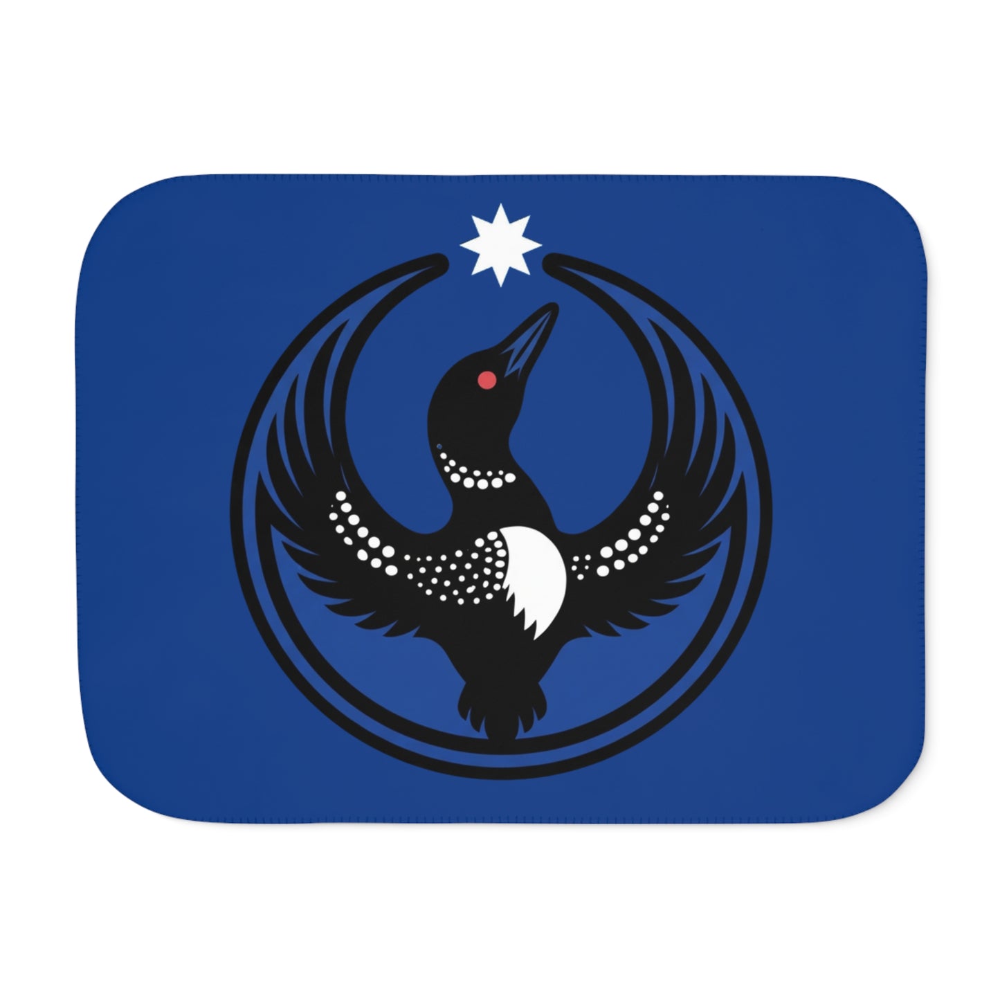 Two-Tone Sherpa Blanket — Minnesota Rebel Alliance Loon