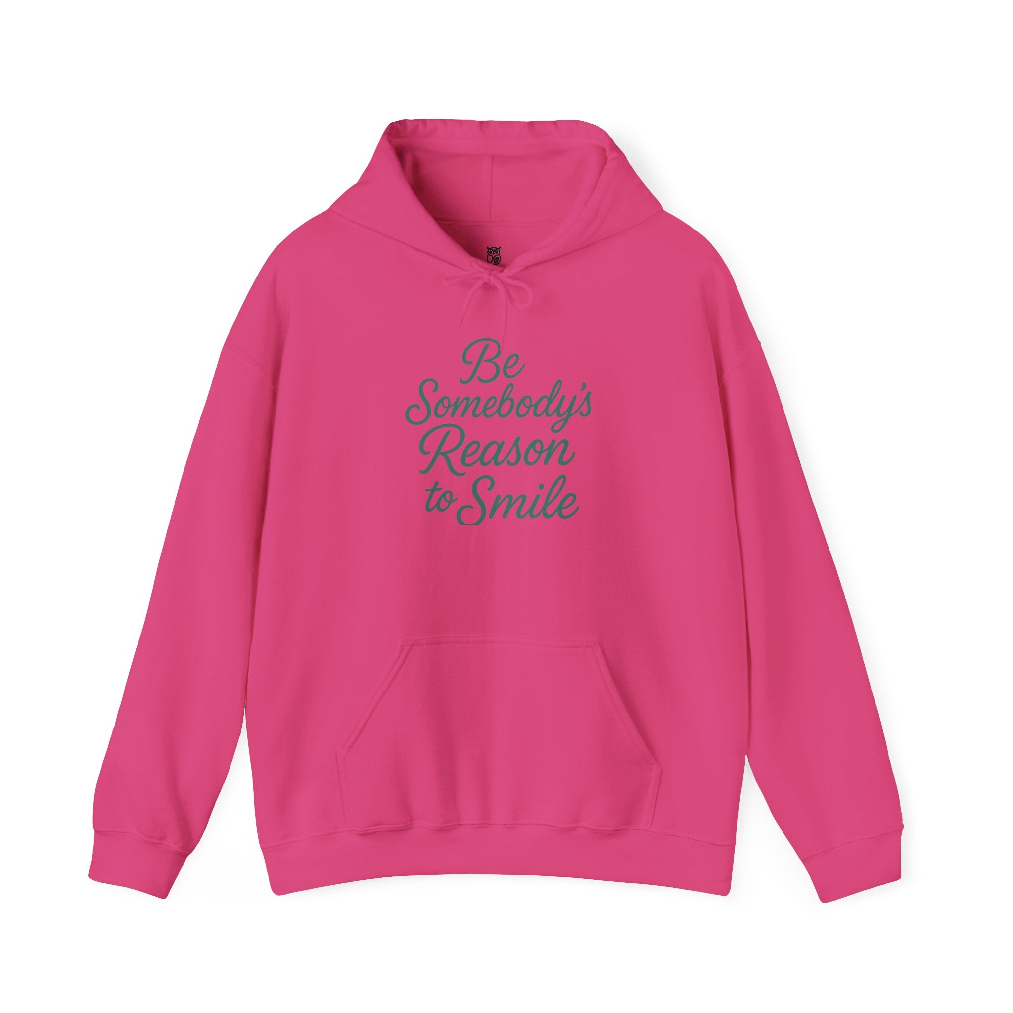 Be Somebody's Reason to Smile Hoodie — Inspirational White Pullover